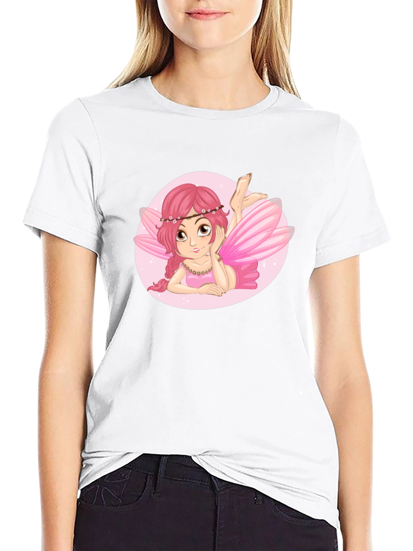 Fairy Graphic Black Tee