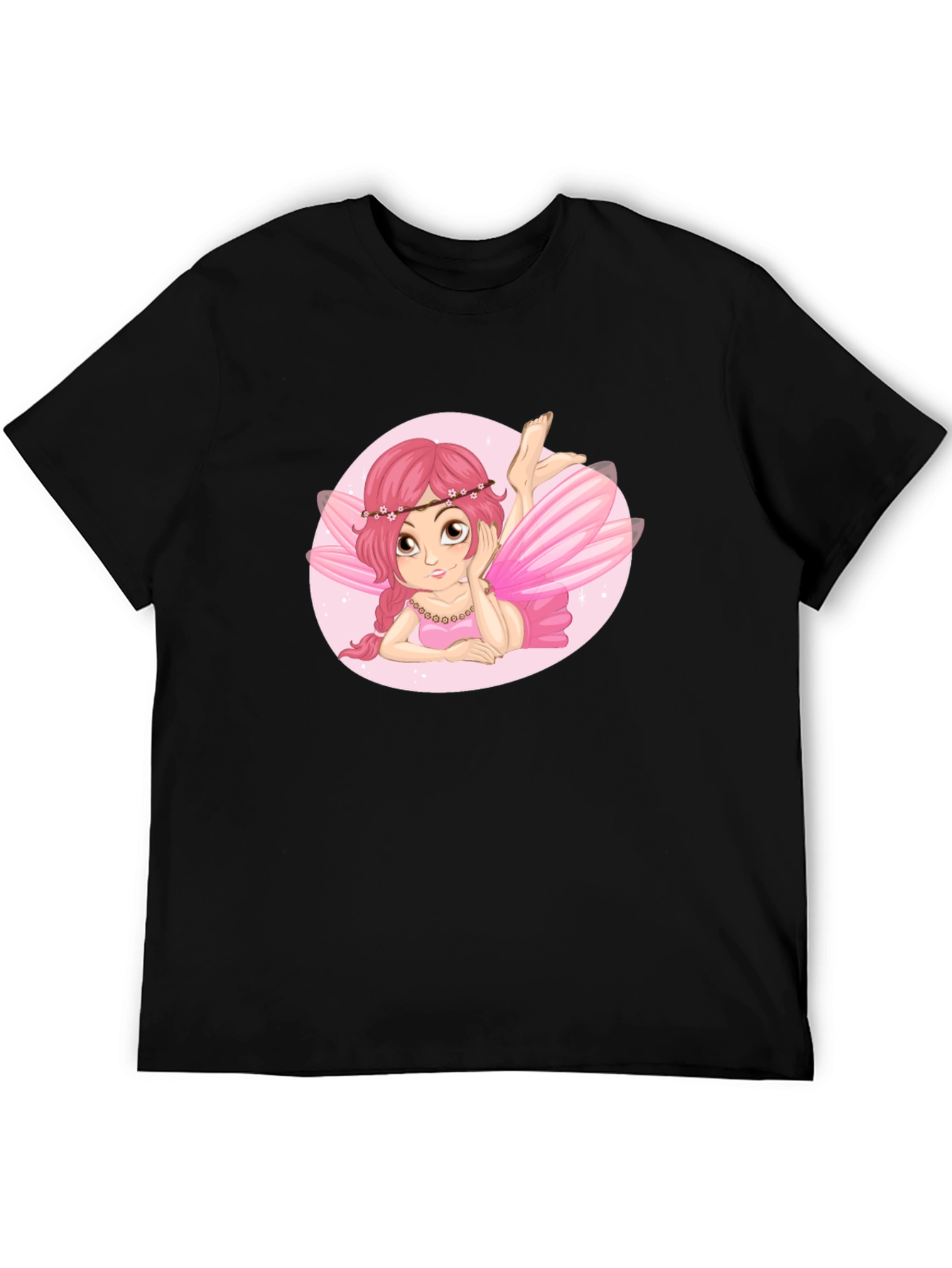Fairy Graphic Black Tee