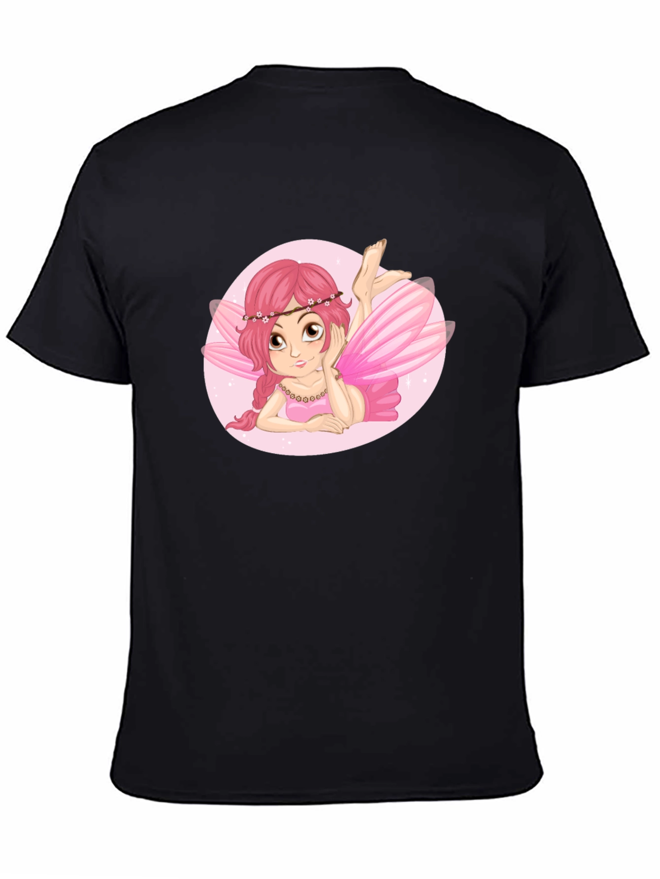 Fairy Graphic Black Tee