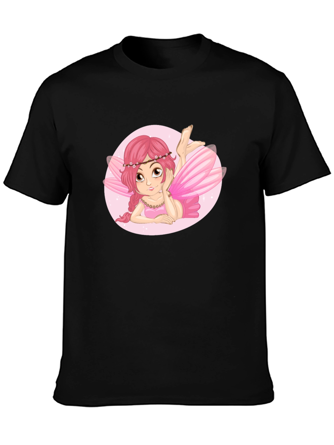 Fairy Graphic Black Tee
