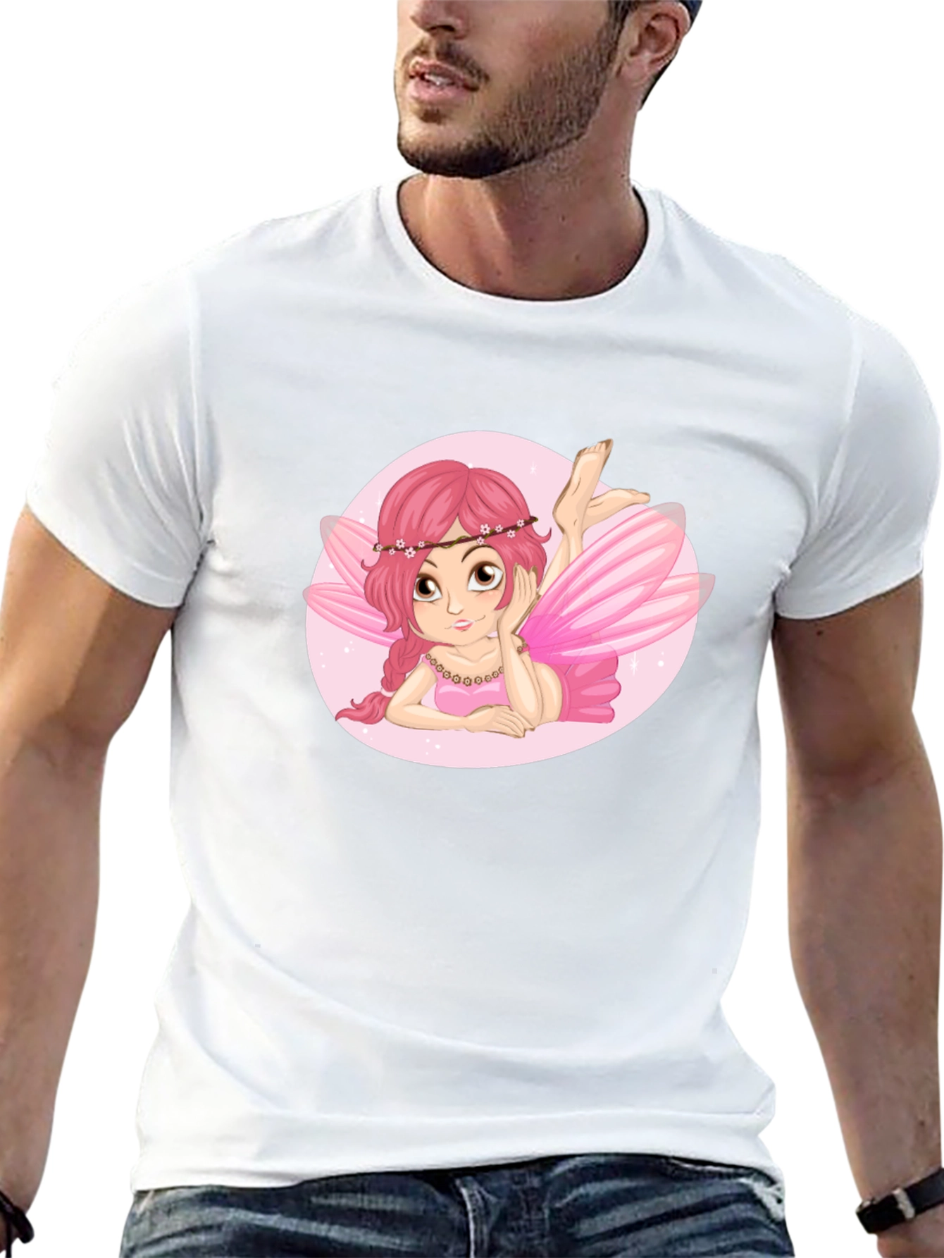 Fairy Graphic Black Tee