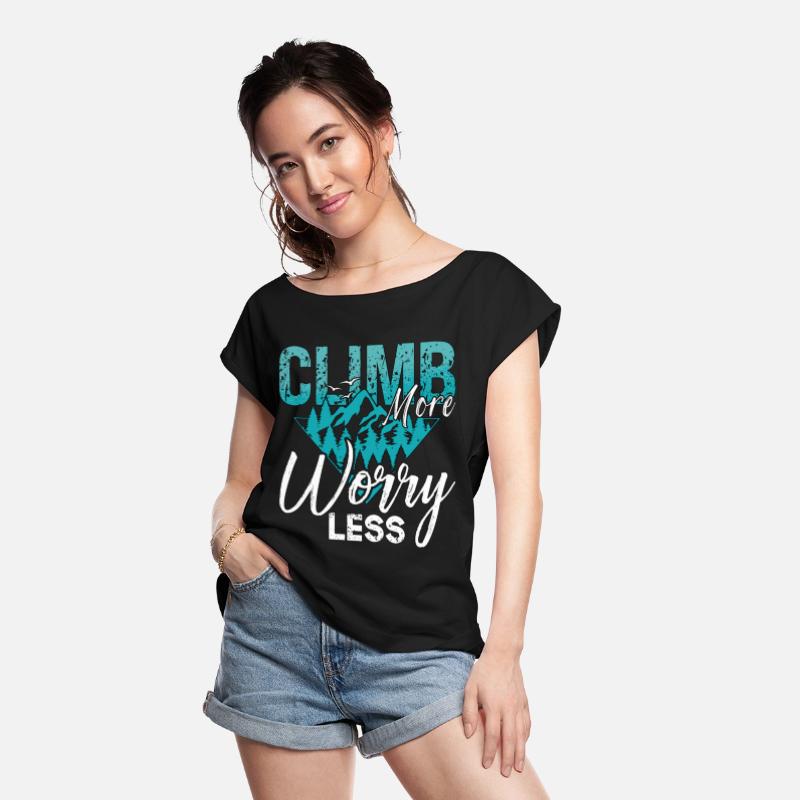 Rock Climbing Climb More Worry Less Mountaineering