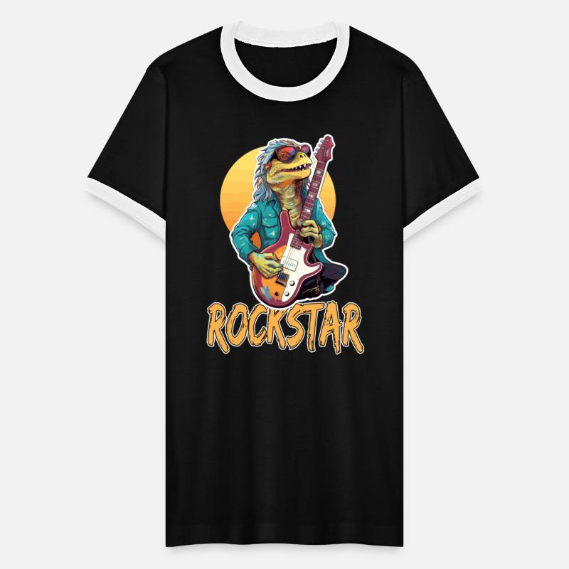 Rockstar Reptile Musician with Electric Guitar