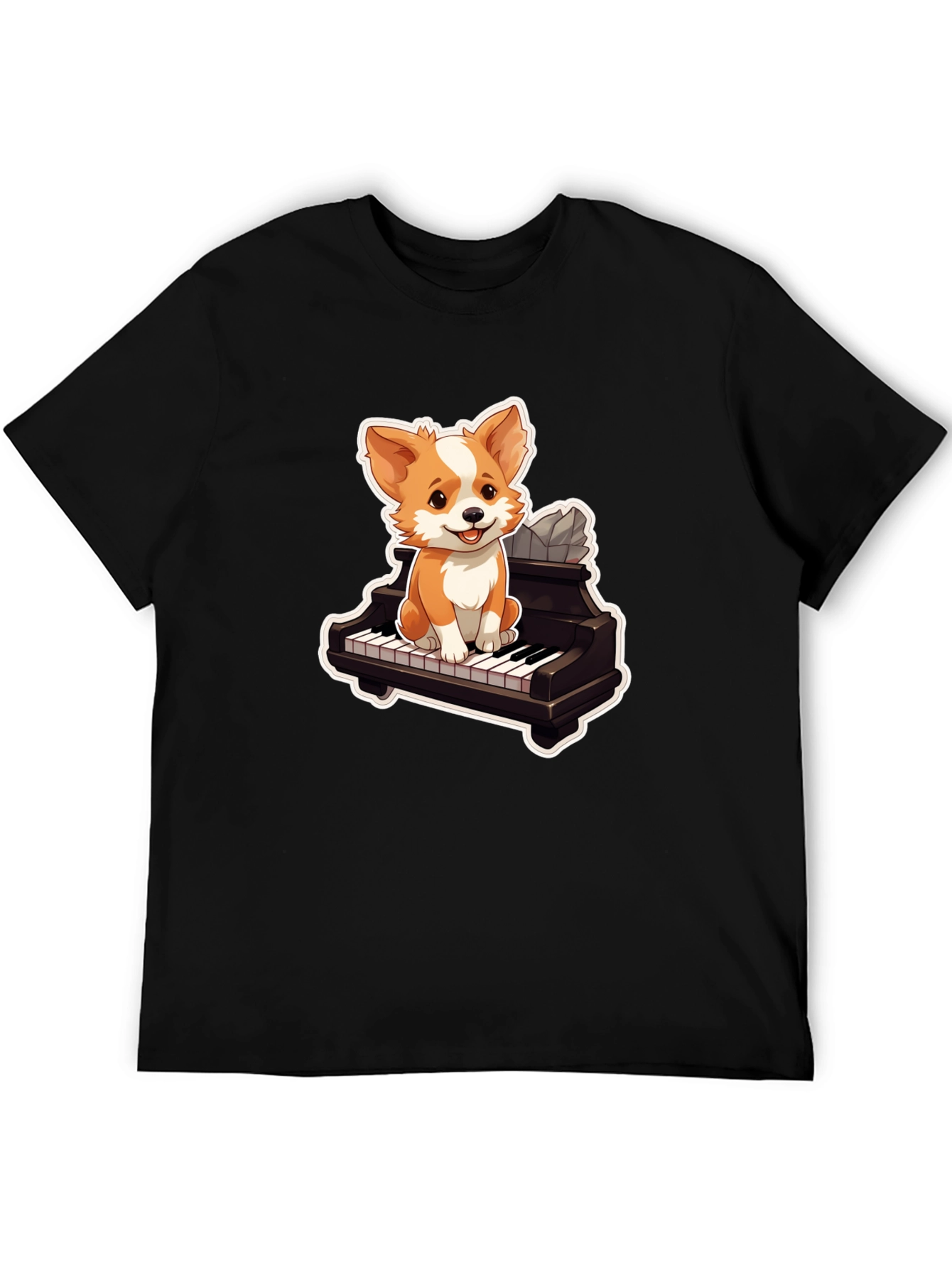 Dog Playing Piano T-Shirt