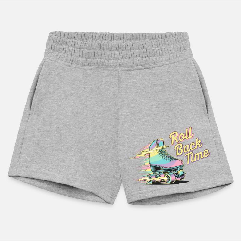 Roll Back Time Retro Roller Skate Lightning Tee