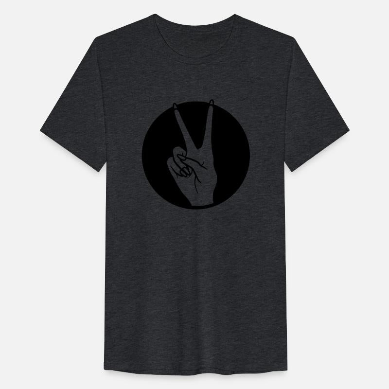Round Victory hand sign