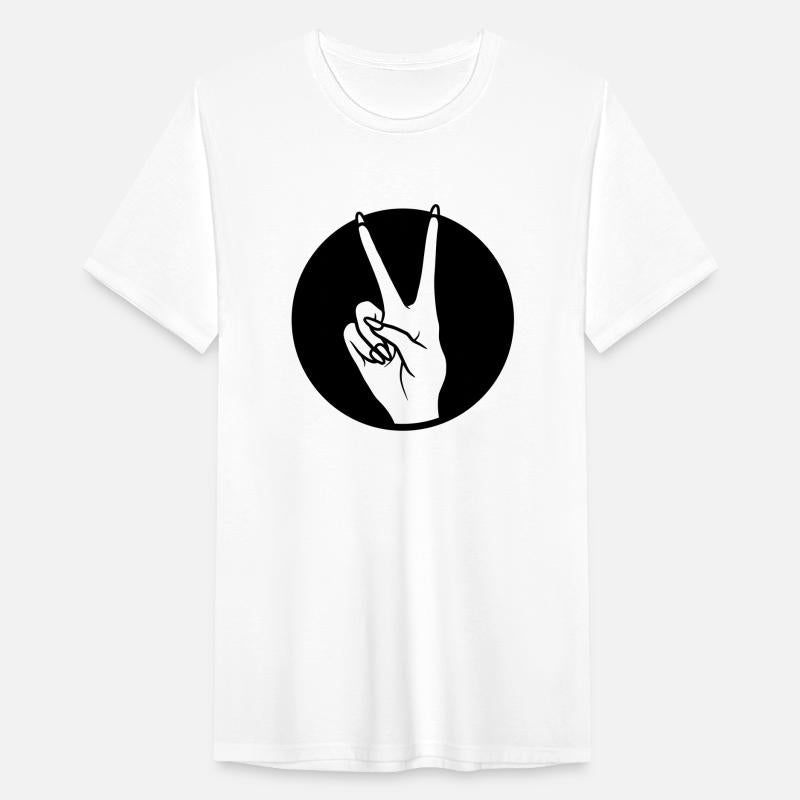Round Victory hand sign