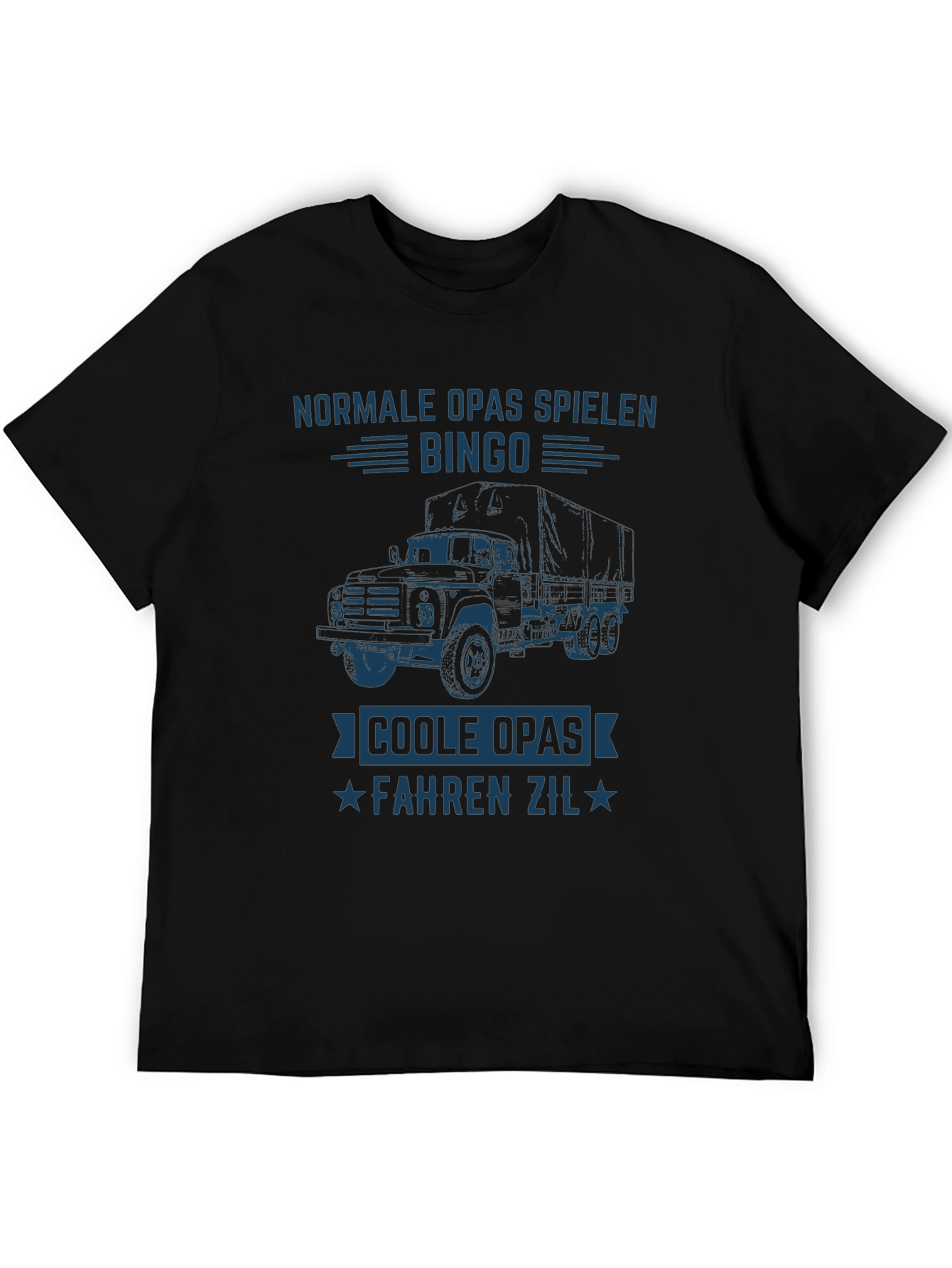 Cool Grandpas Drive Zil Black T-Shirt