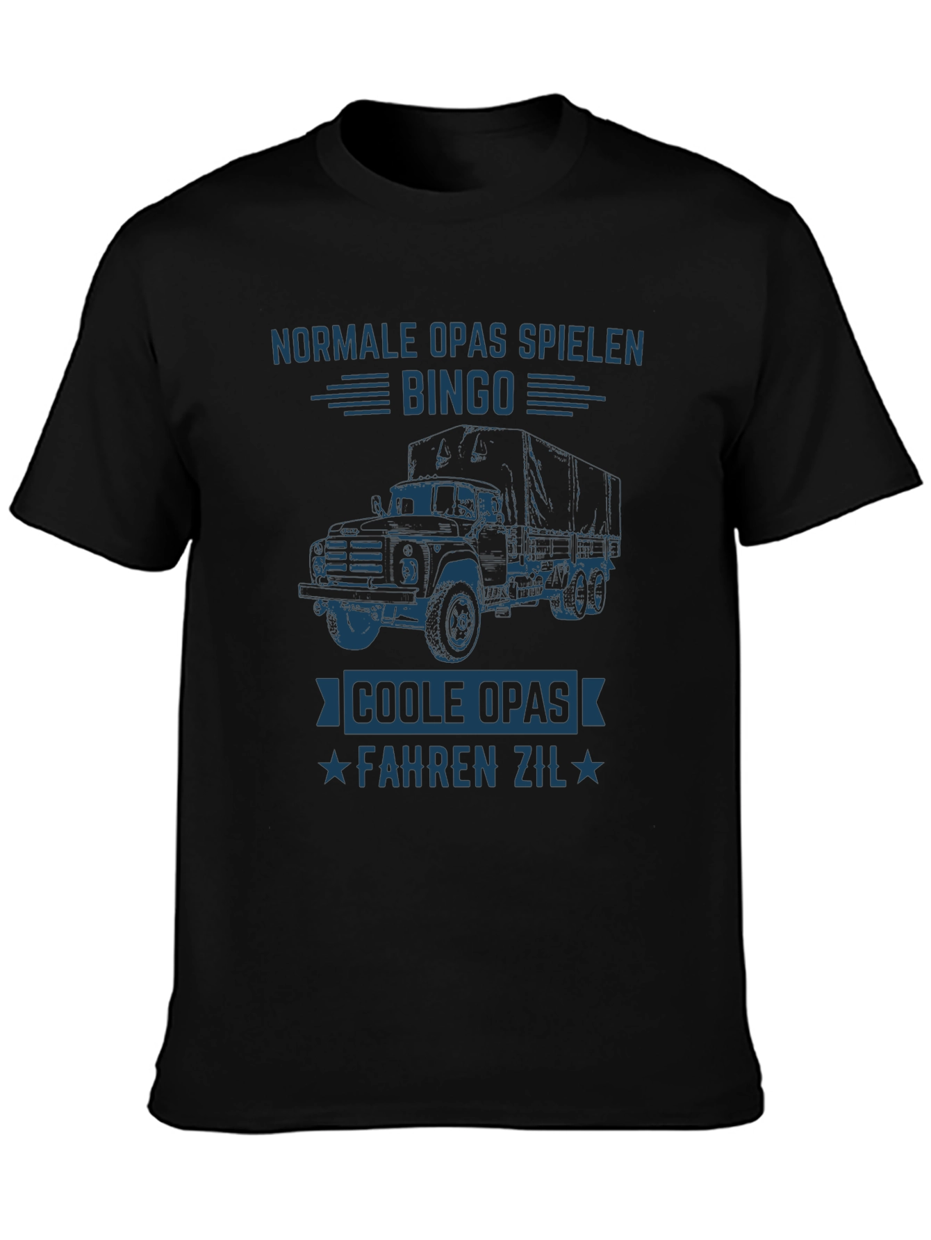 Cool Grandpas Drive Zil Black T-Shirt