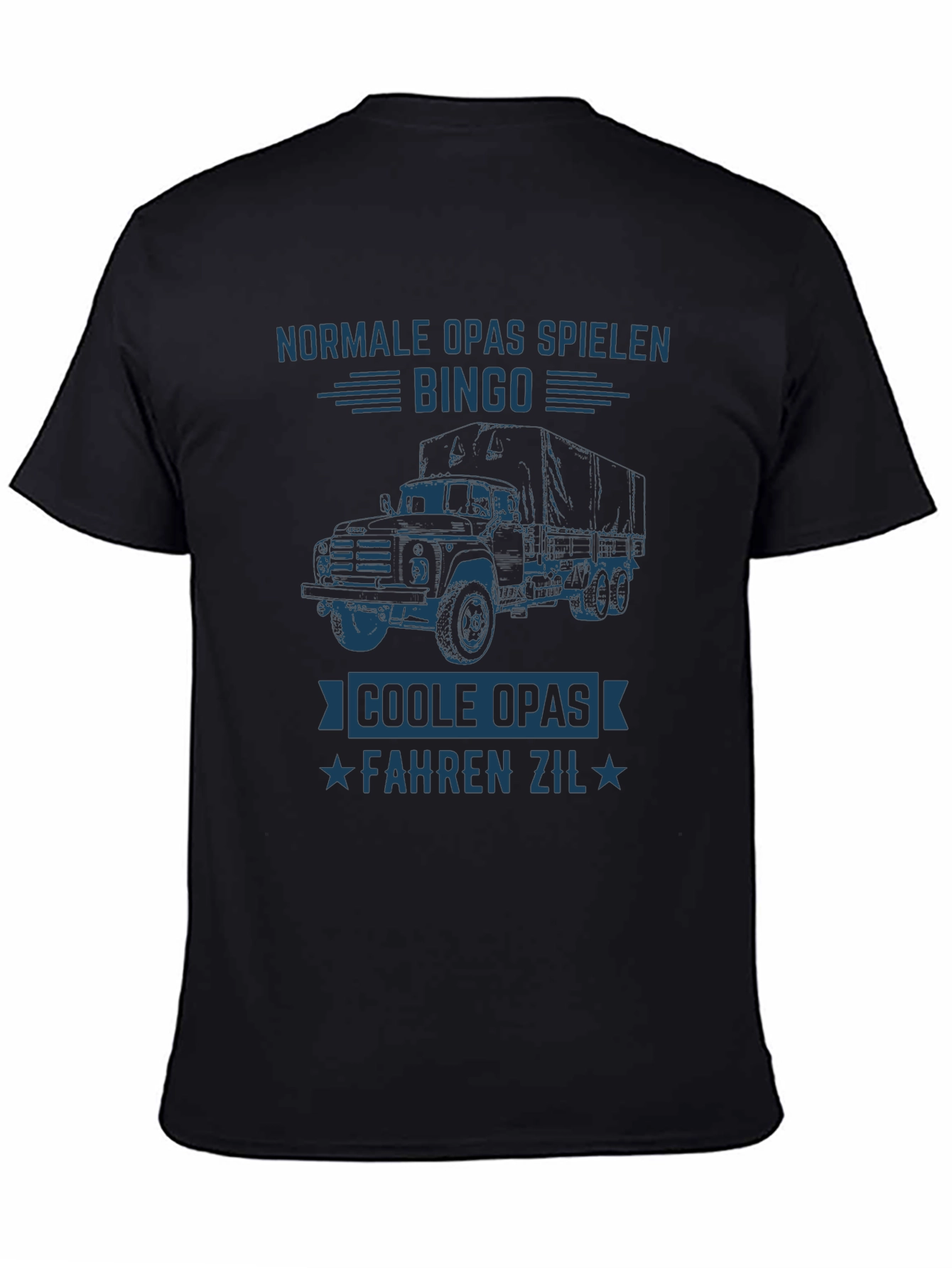 Cool Grandpas Drive Zil Black T-Shirt