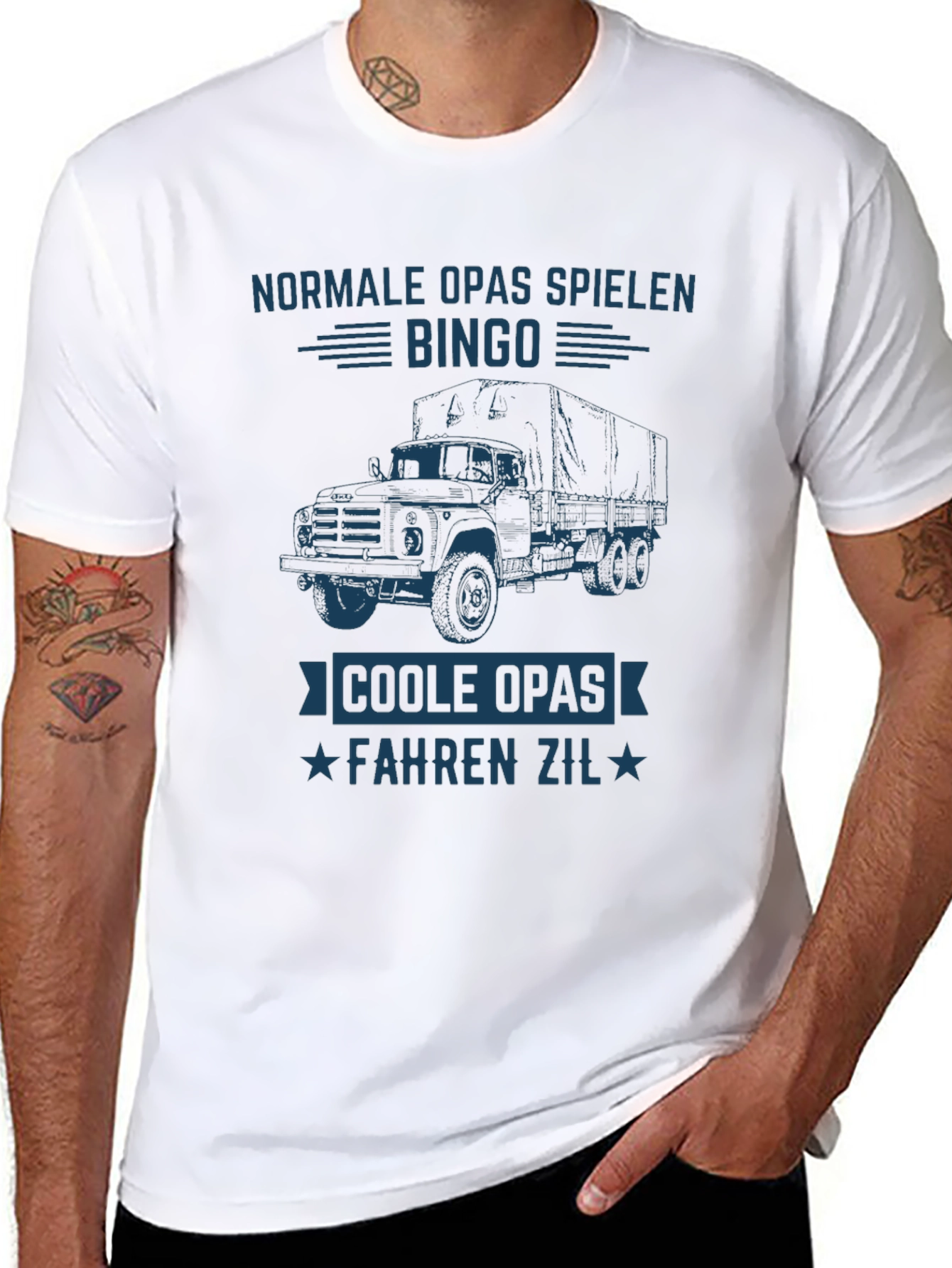 Cool Grandpas Drive Zil Black T-Shirt