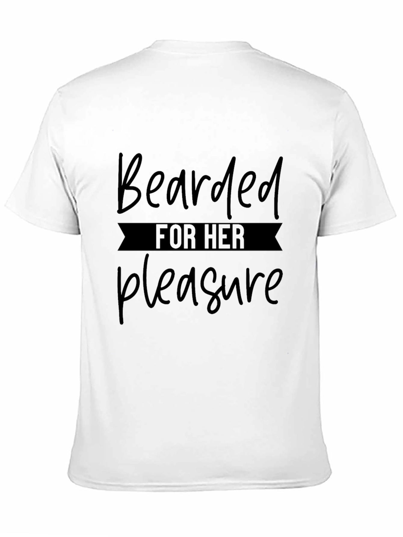 Bearded For Her Pleasure Graphic Tee - Black