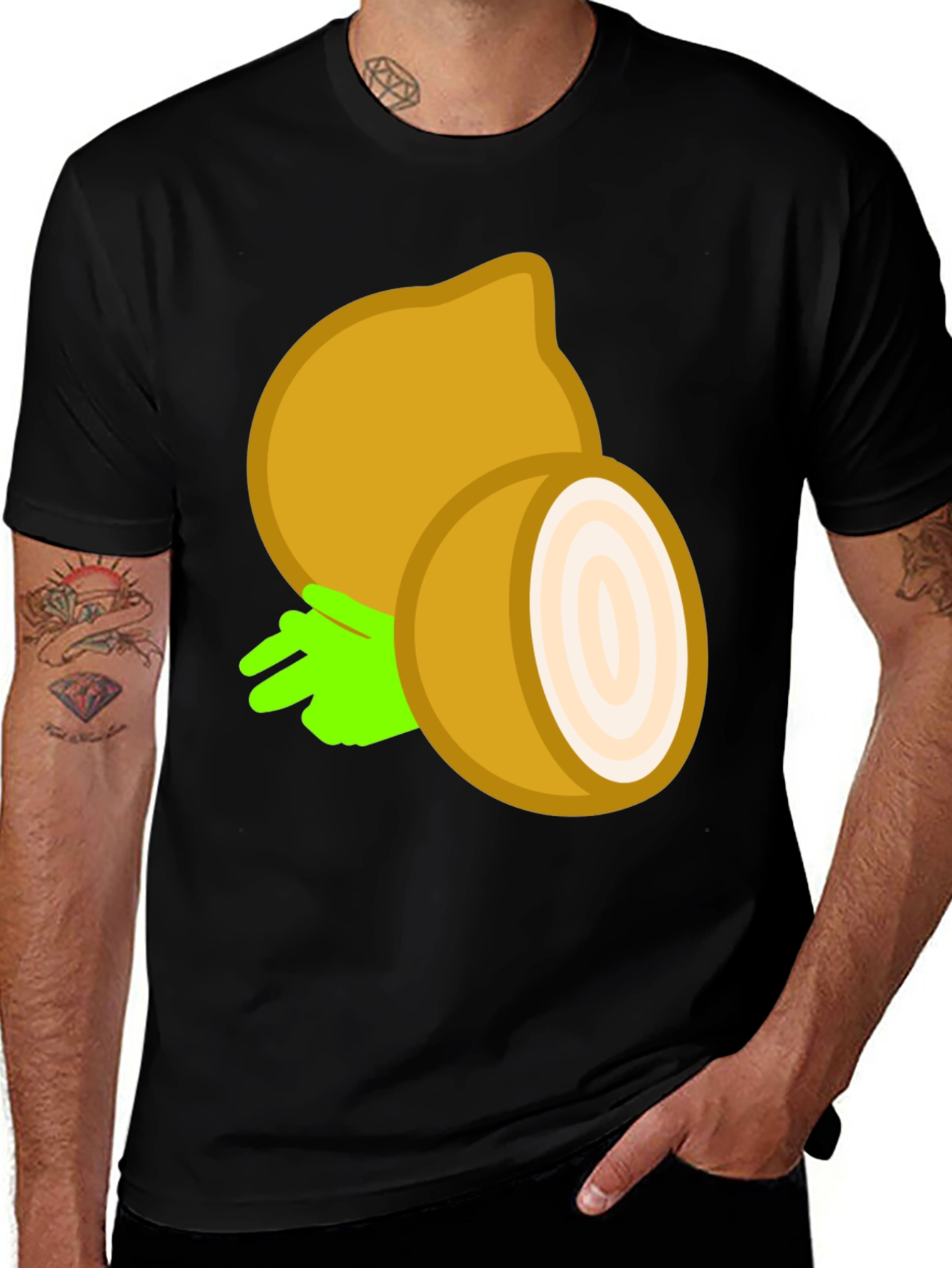 Funny Onion Graphic Tee - Casual Comfort