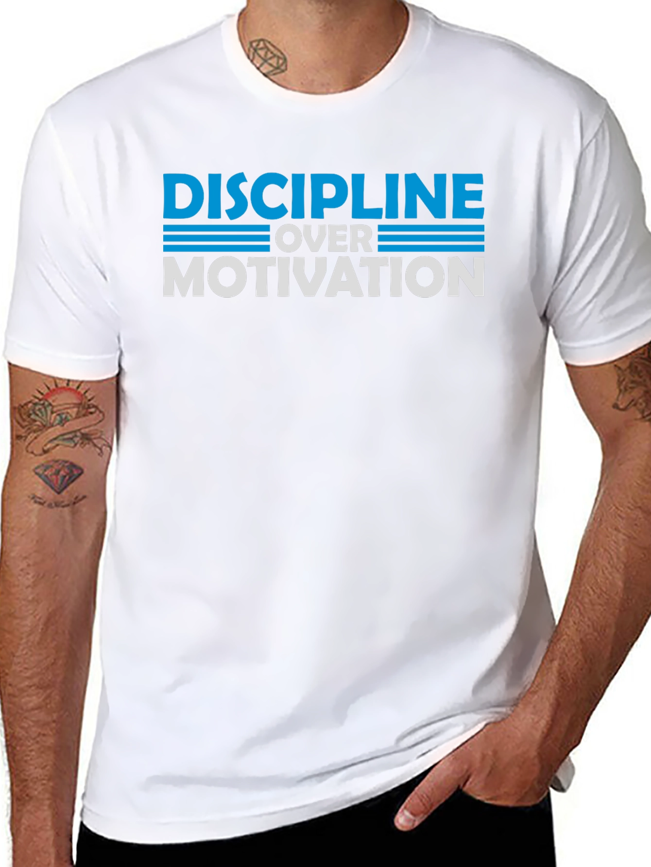 Discipline Over Motivation Graphic T-Shirt
