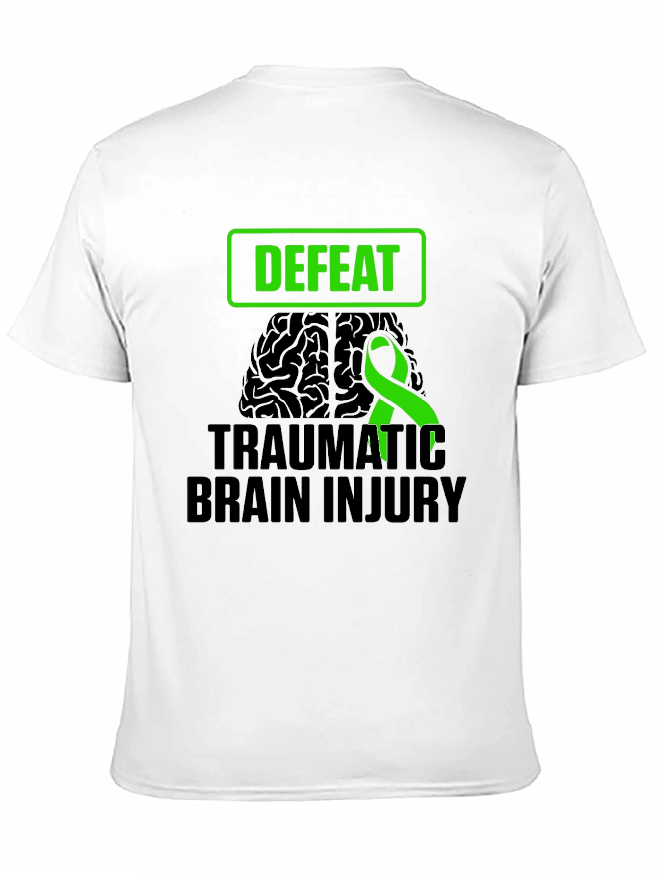 Defeat Traumatic Brain Injury Awareness T-Shirt