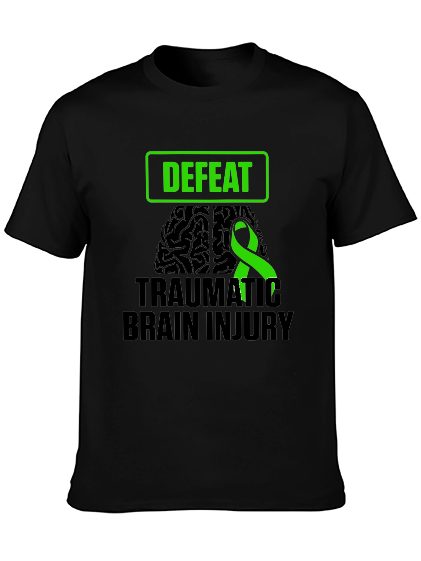 Defeat Traumatic Brain Injury Awareness T-Shirt