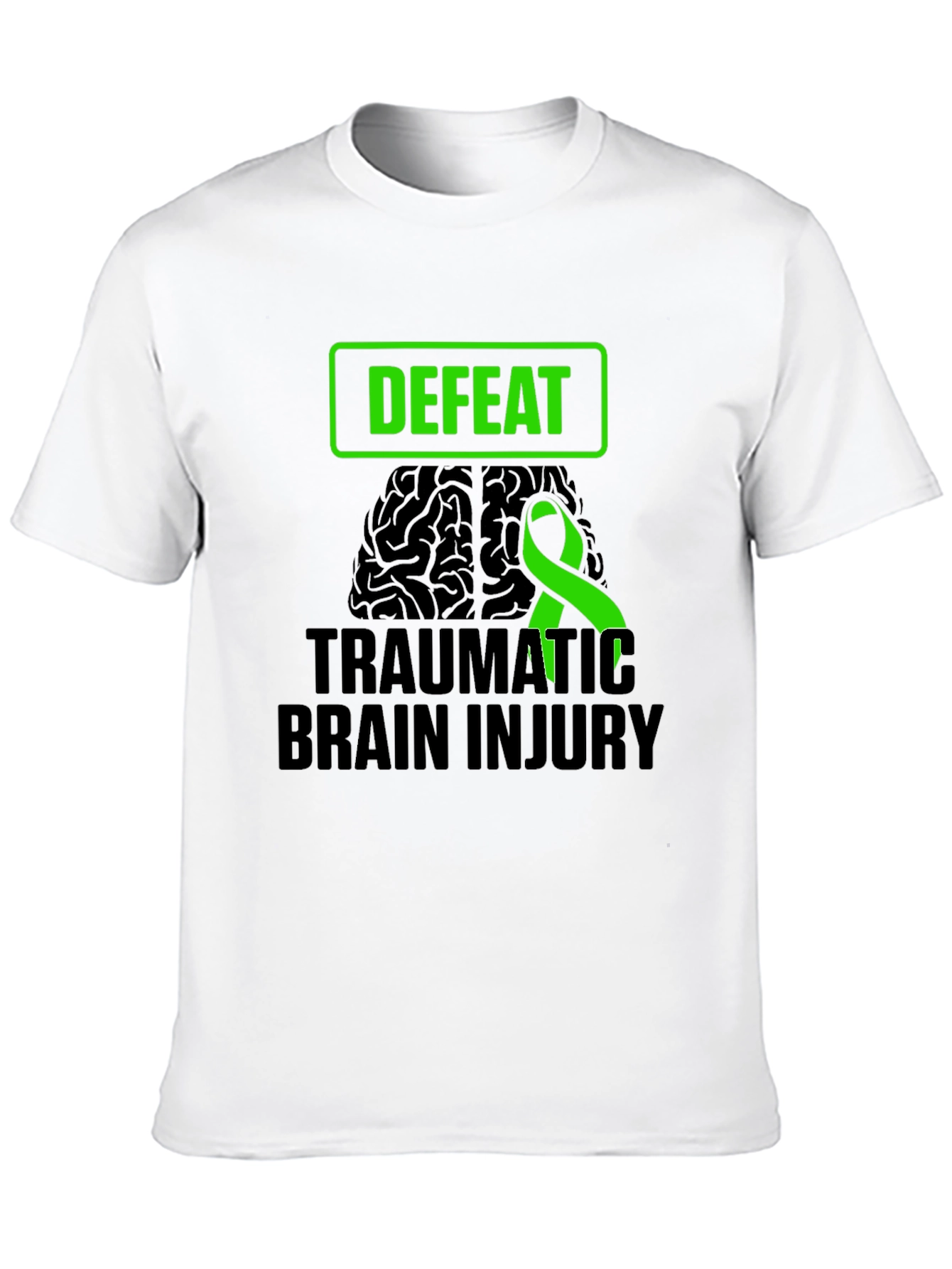 Defeat Traumatic Brain Injury Awareness T-Shirt