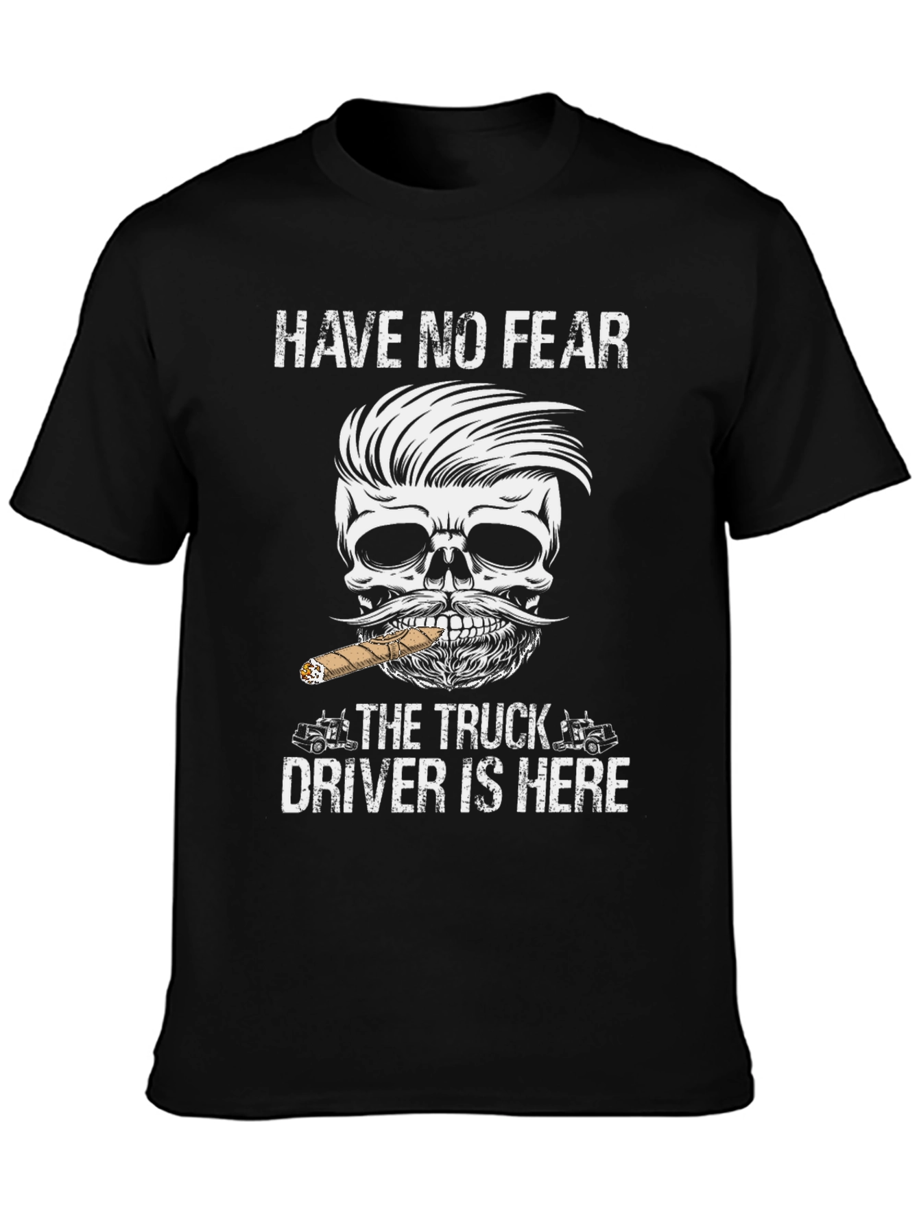 Truck Driver Skull Graphic Tee