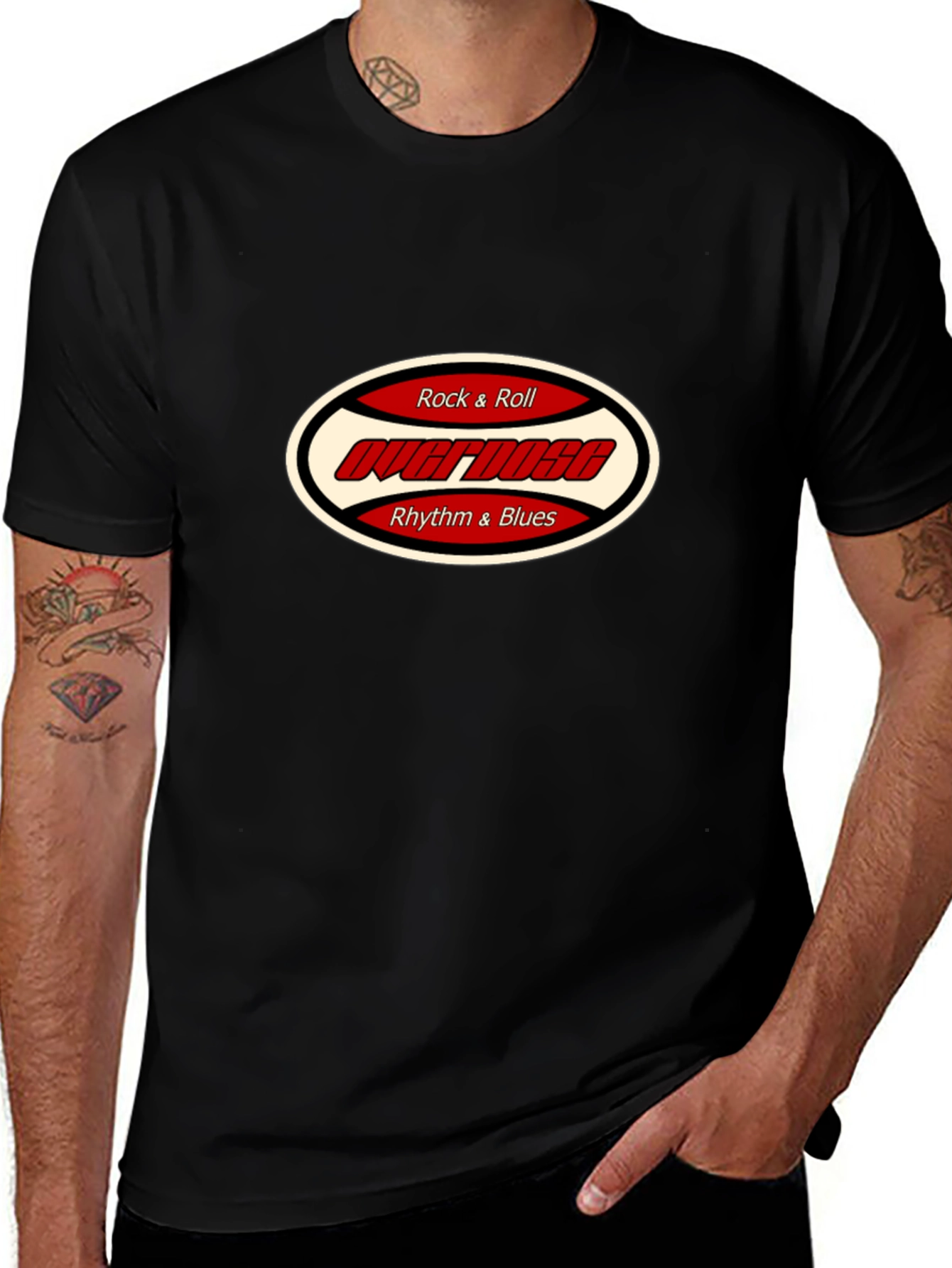Rock & Roll Overdose Rhythm & Blues Black Tee