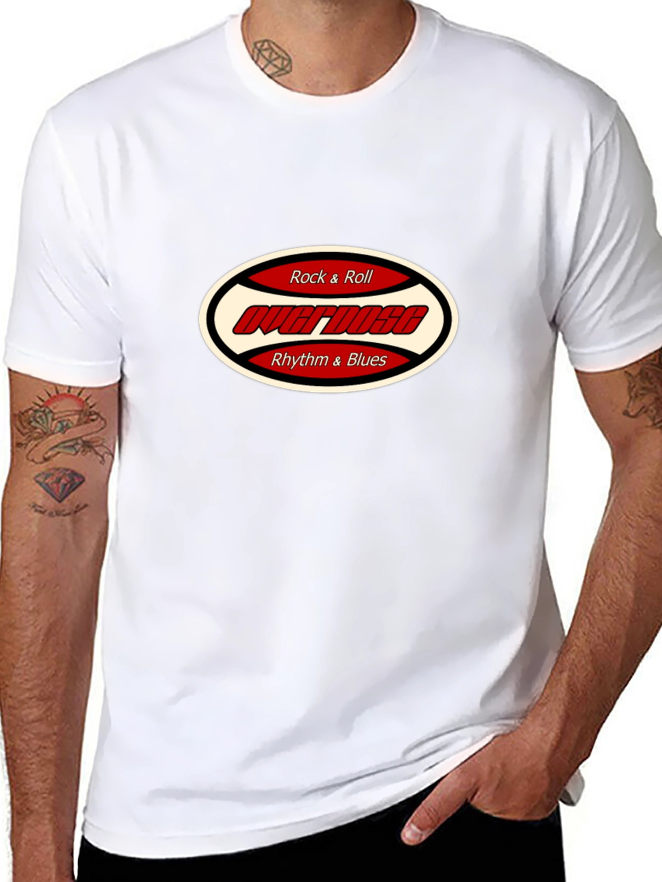 Rock & Roll Overdose Rhythm & Blues Black Tee