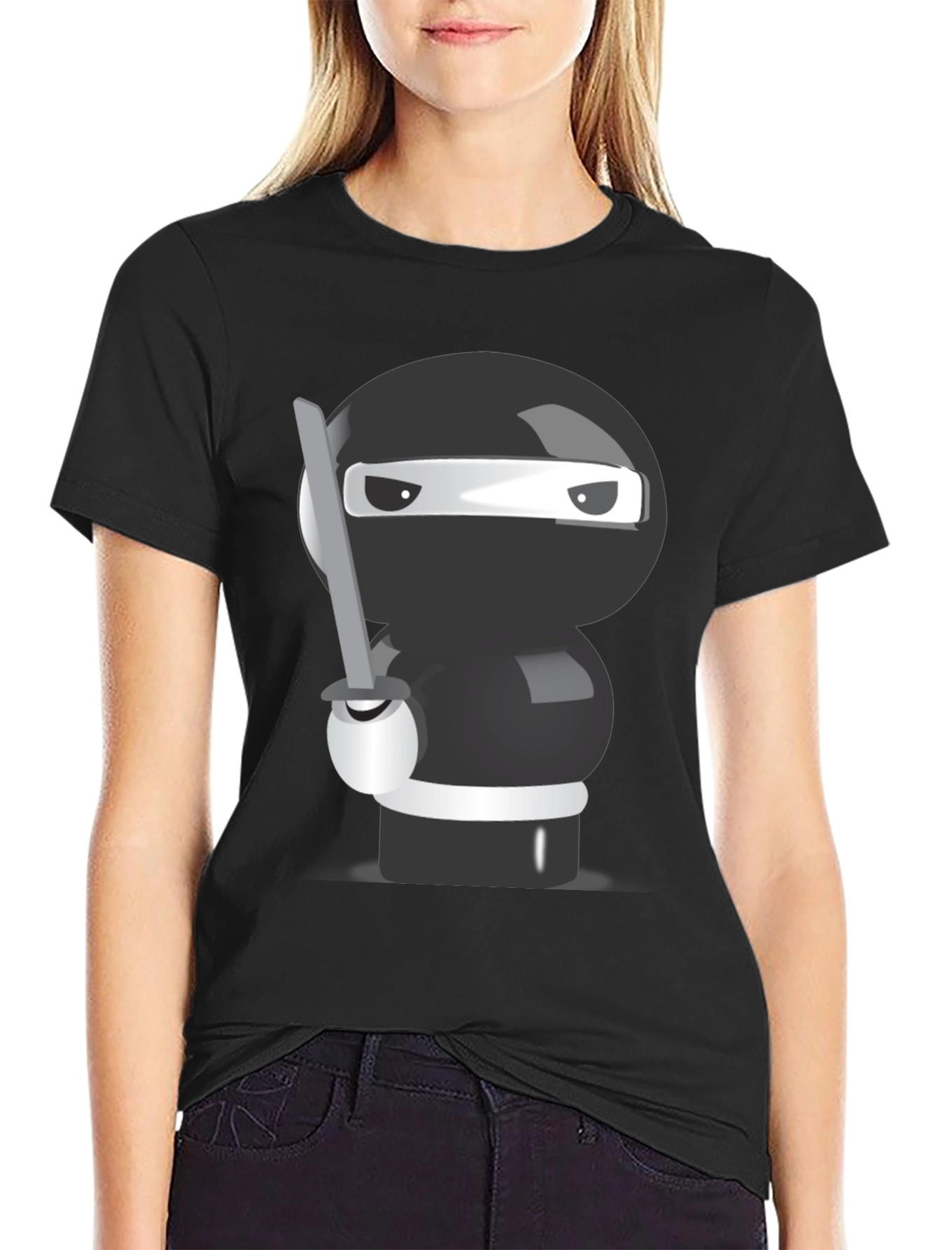 Ninja Cartoon Graphic T-Shirt