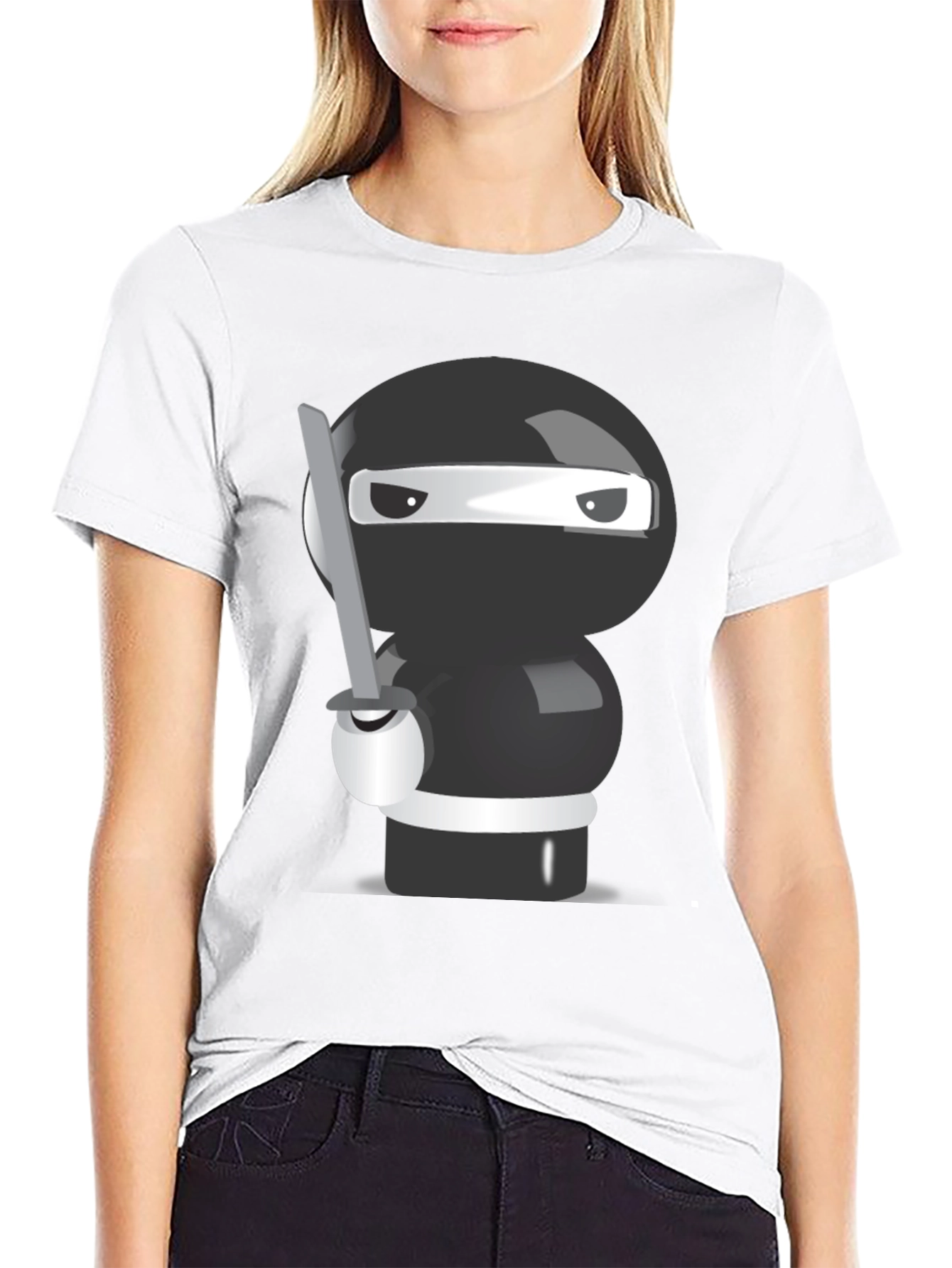 Ninja Cartoon Graphic T-Shirt