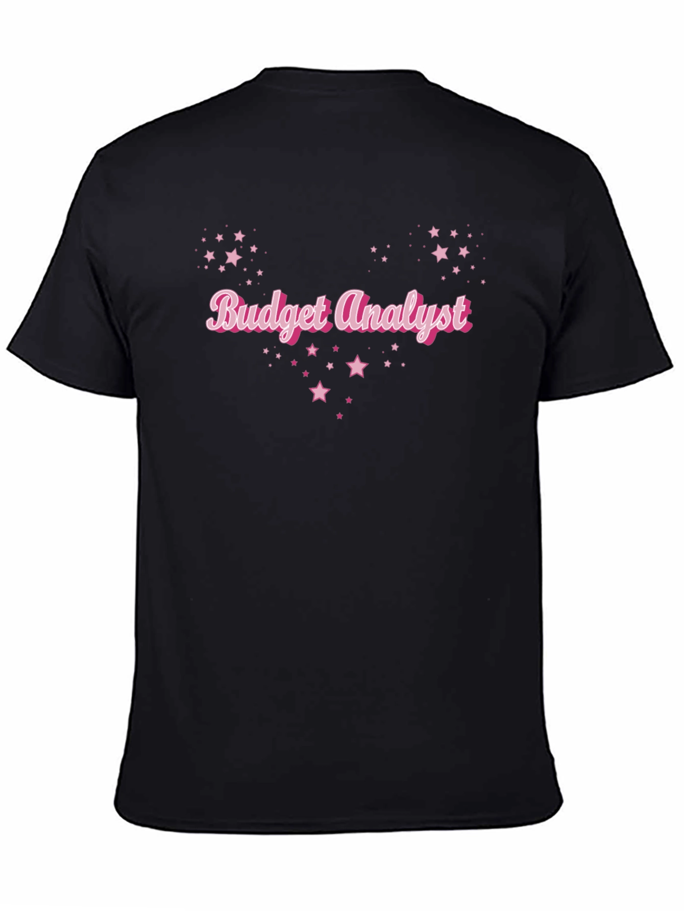 Budget Analyst Graphic Tee - Black Cotton Comfort