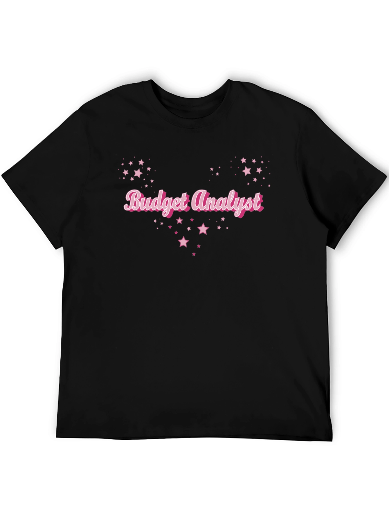Budget Analyst Graphic Tee - Black Cotton Comfort