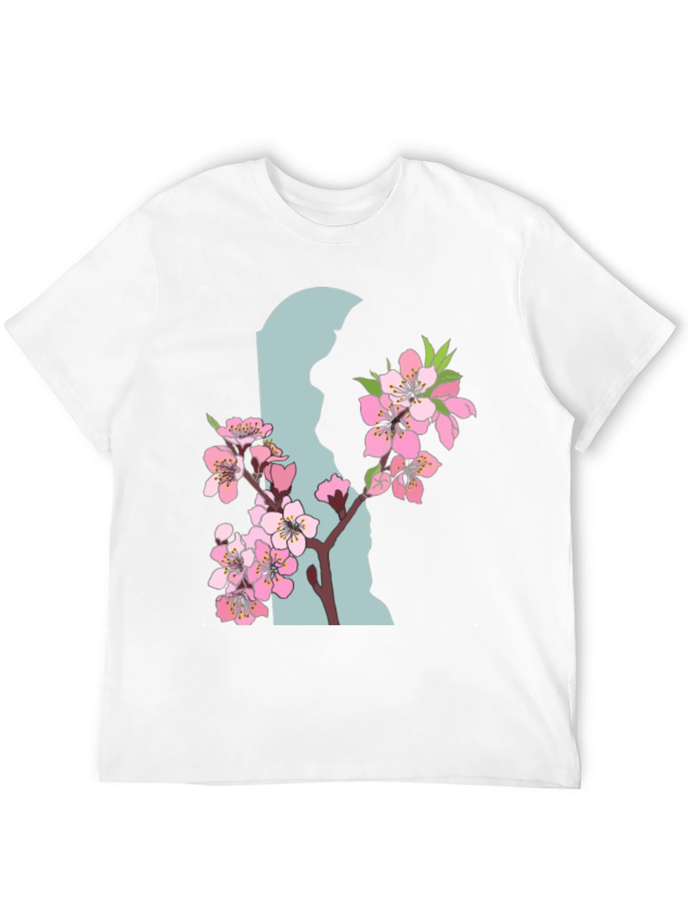 Floral State Graphic Tee - Trendy Black Shirt