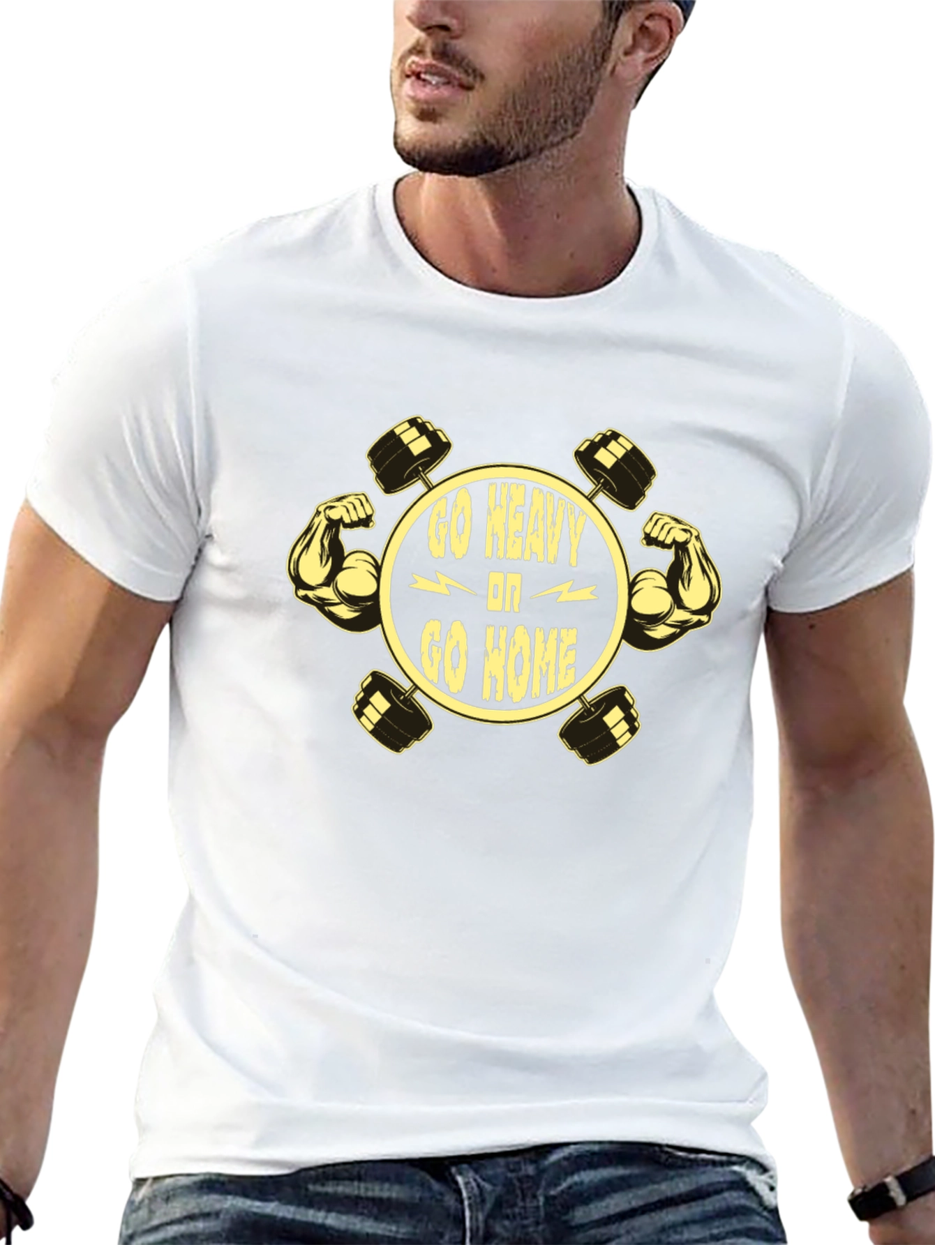Go Heavy or Go Home Graphic T-Shirt