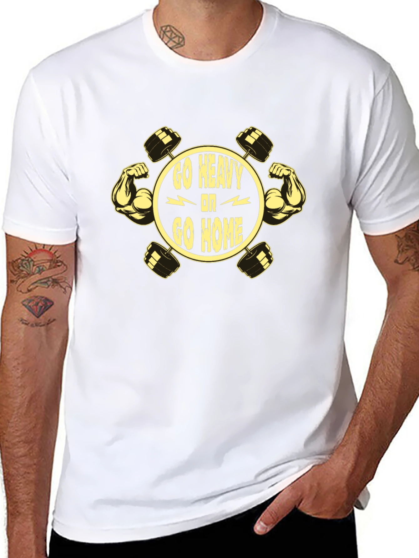 Go Heavy or Go Home Graphic T-Shirt