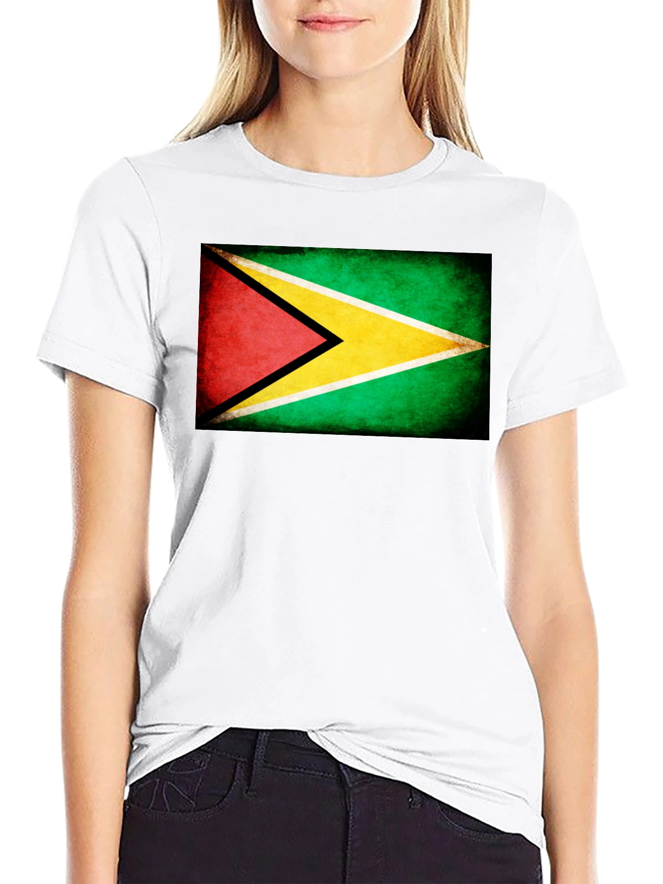 Guyana Flag Grunge T-Shirt