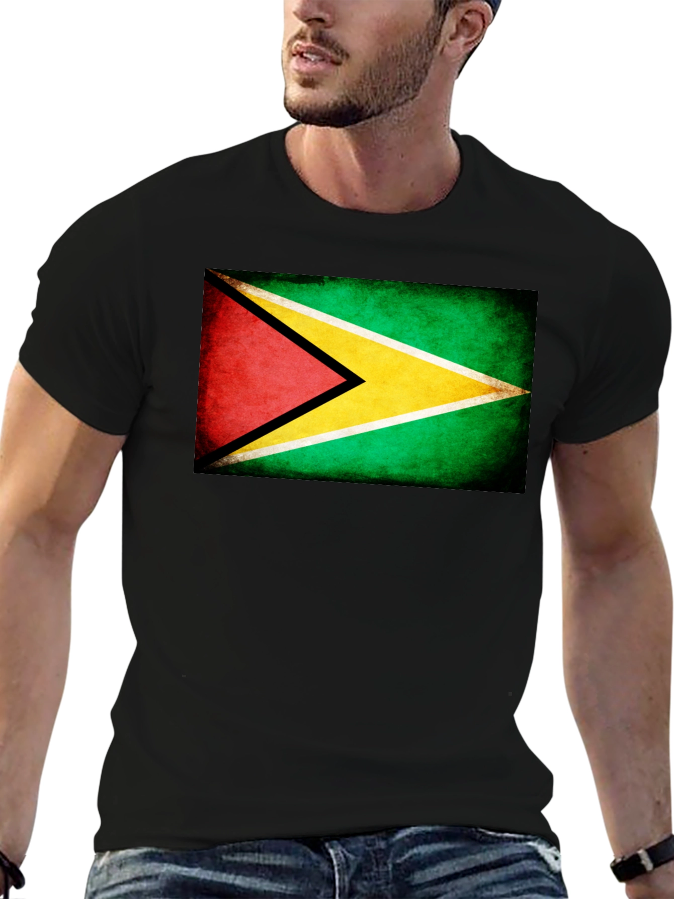 Guyana Flag Grunge T-Shirt