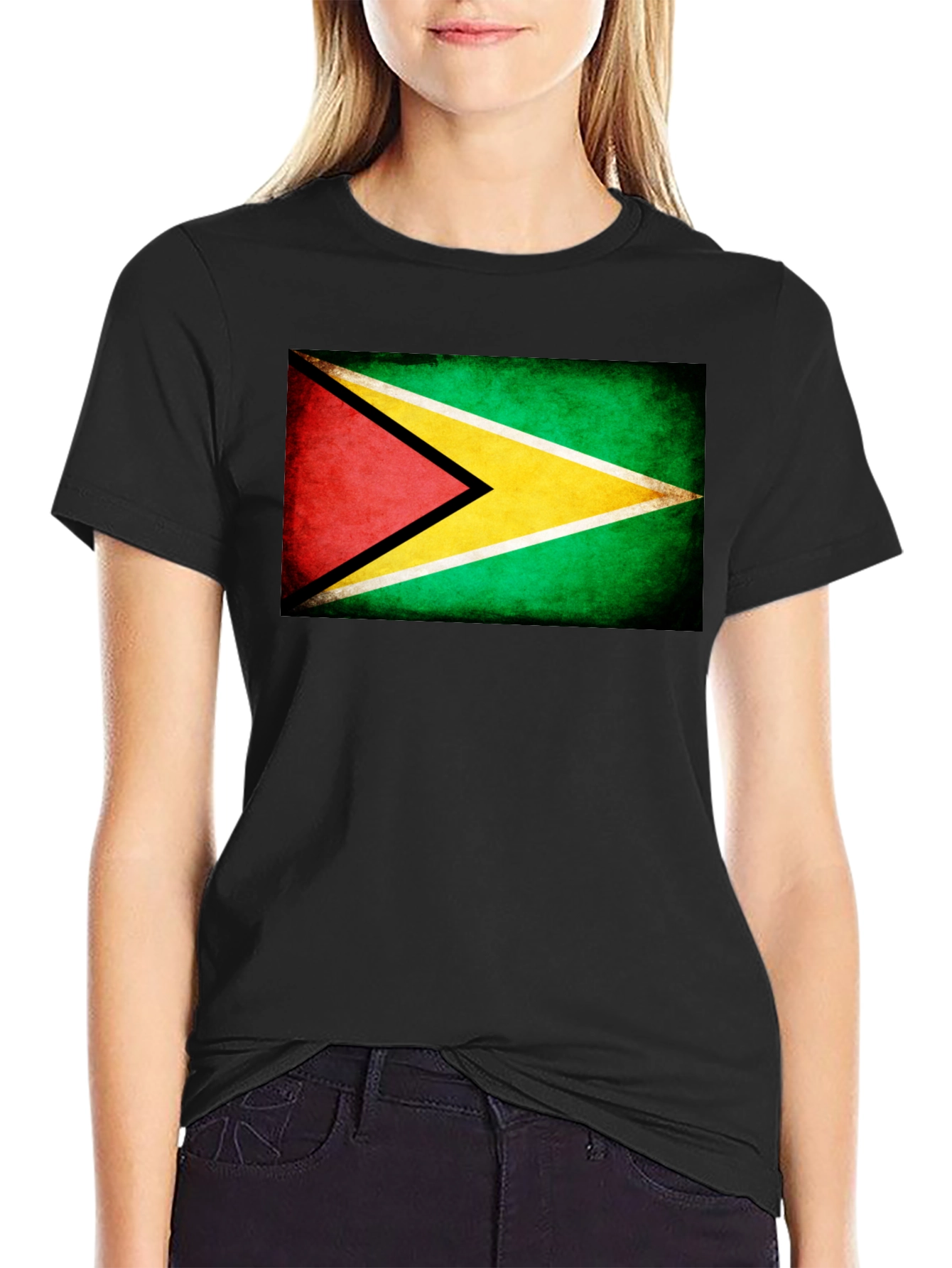 Guyana Flag Grunge T-Shirt