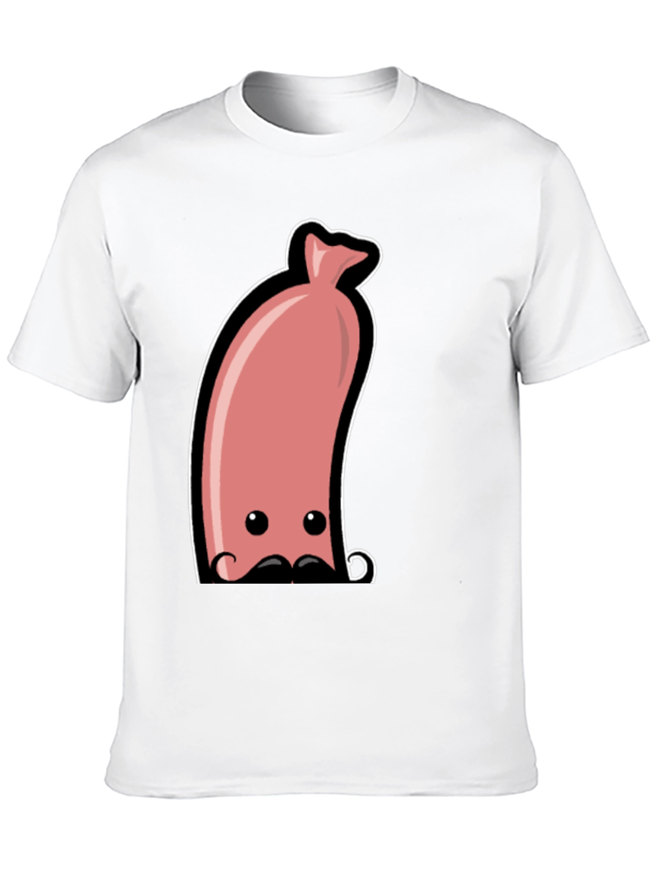 Funny Sausage Graphic Tee - Mens Black T-Shirt