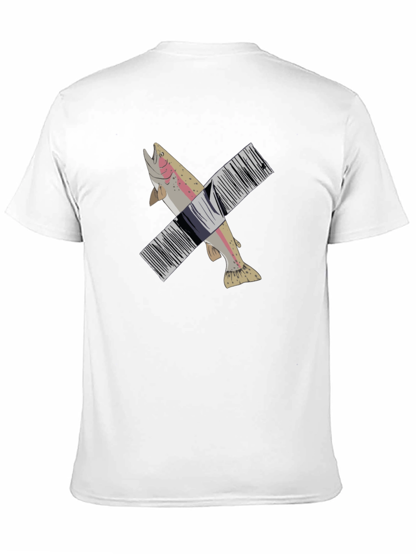 Fish Barcode Graphic Tee