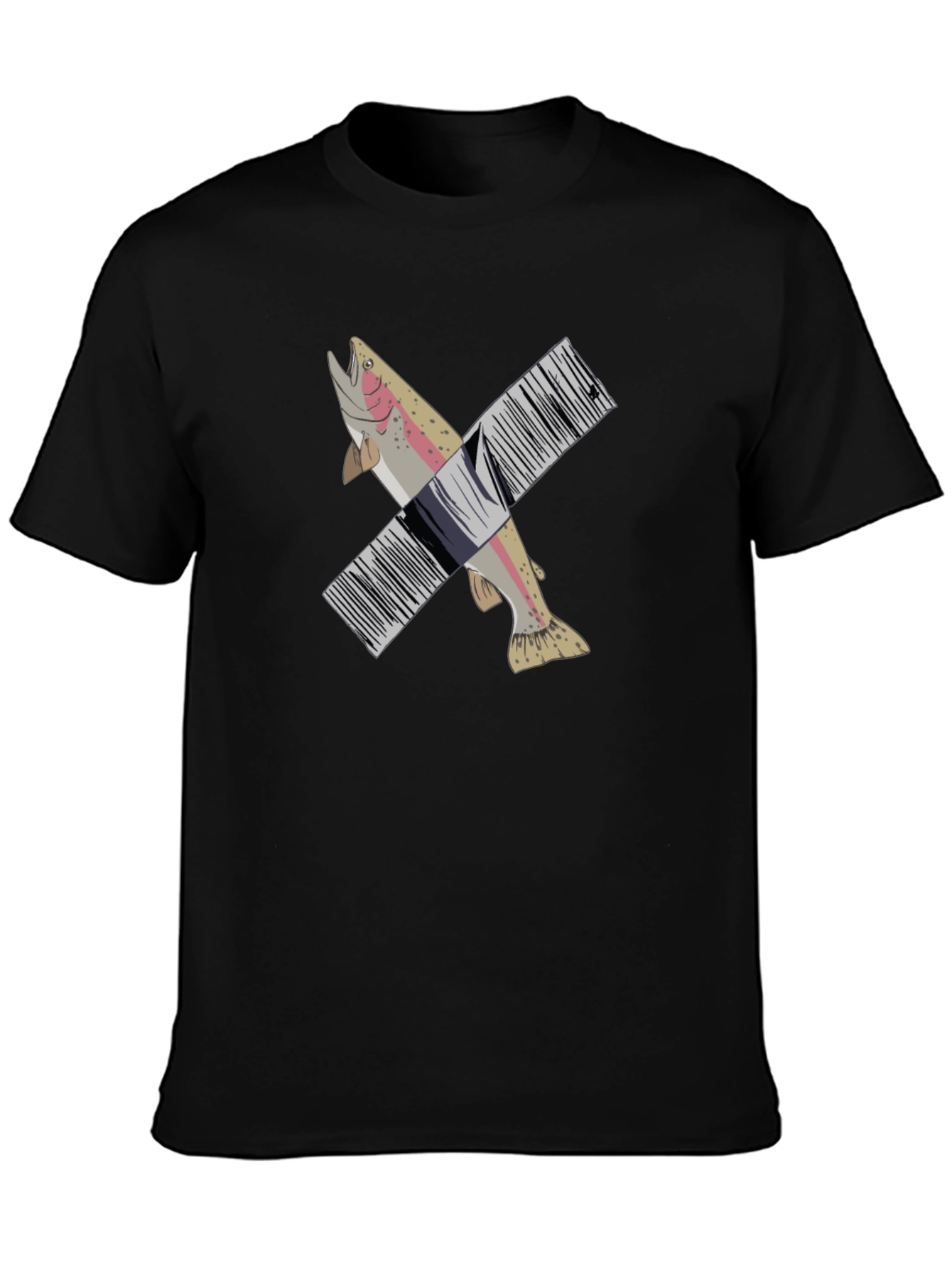 Fish Barcode Graphic Tee