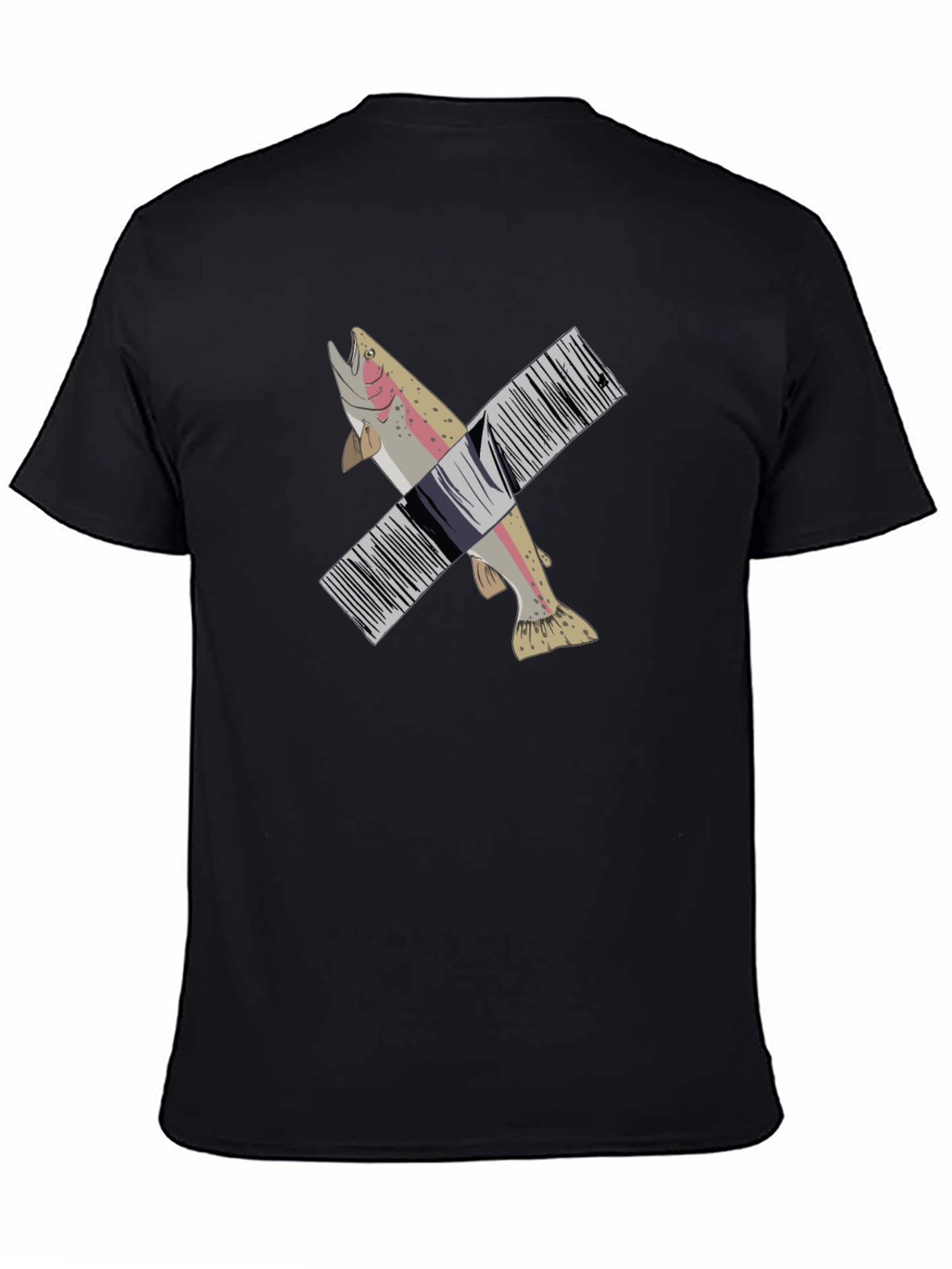 Fish Barcode Graphic Tee