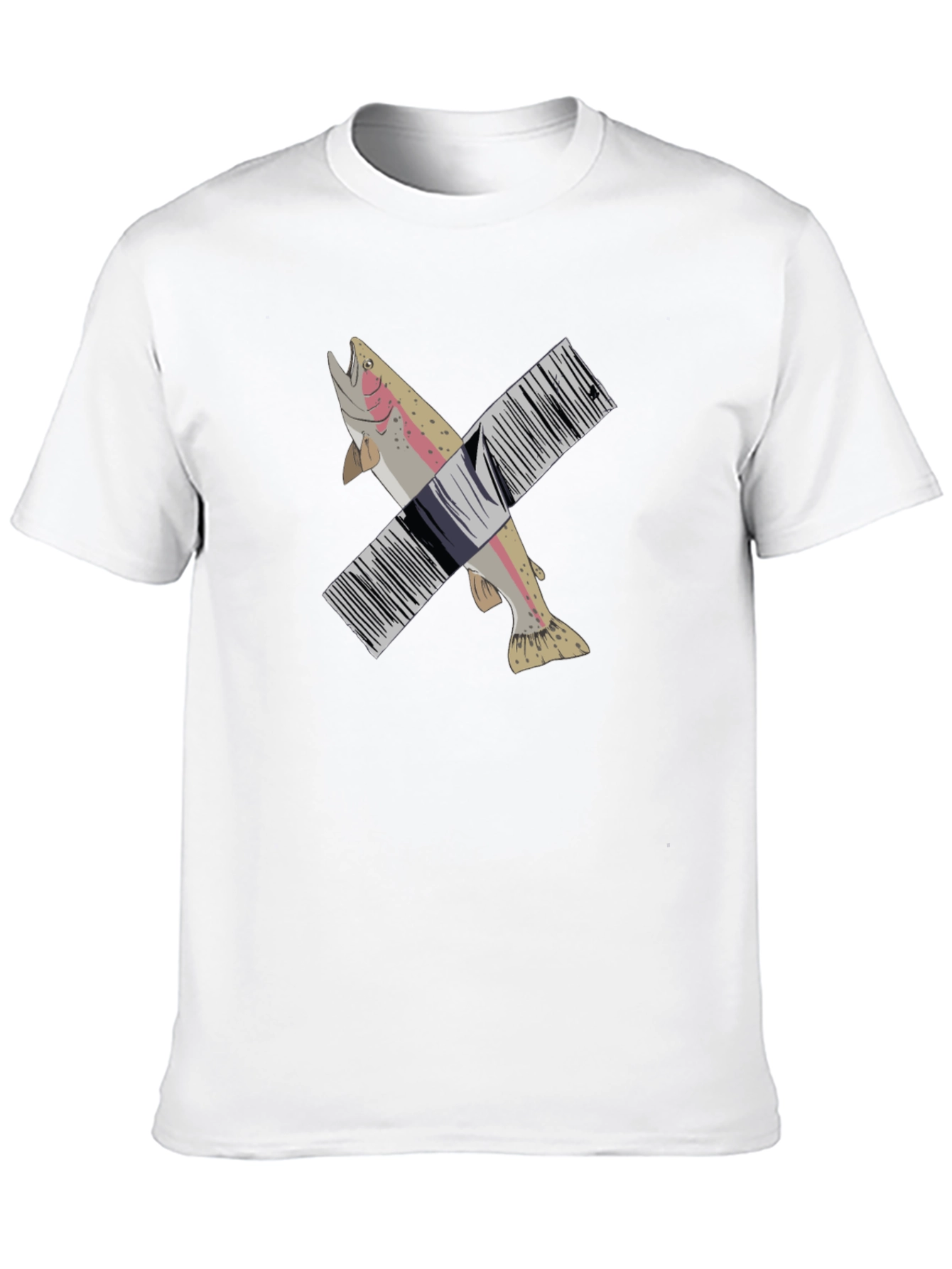 Fish Barcode Graphic Tee
