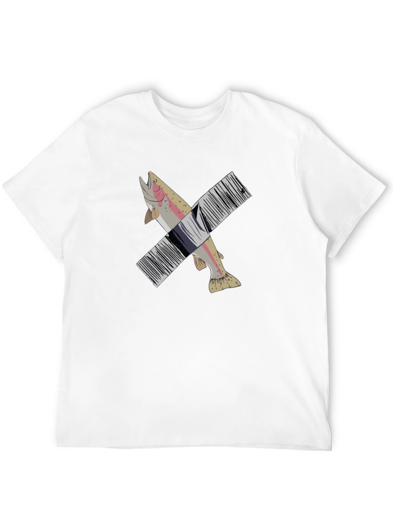 Fish Barcode Graphic Tee