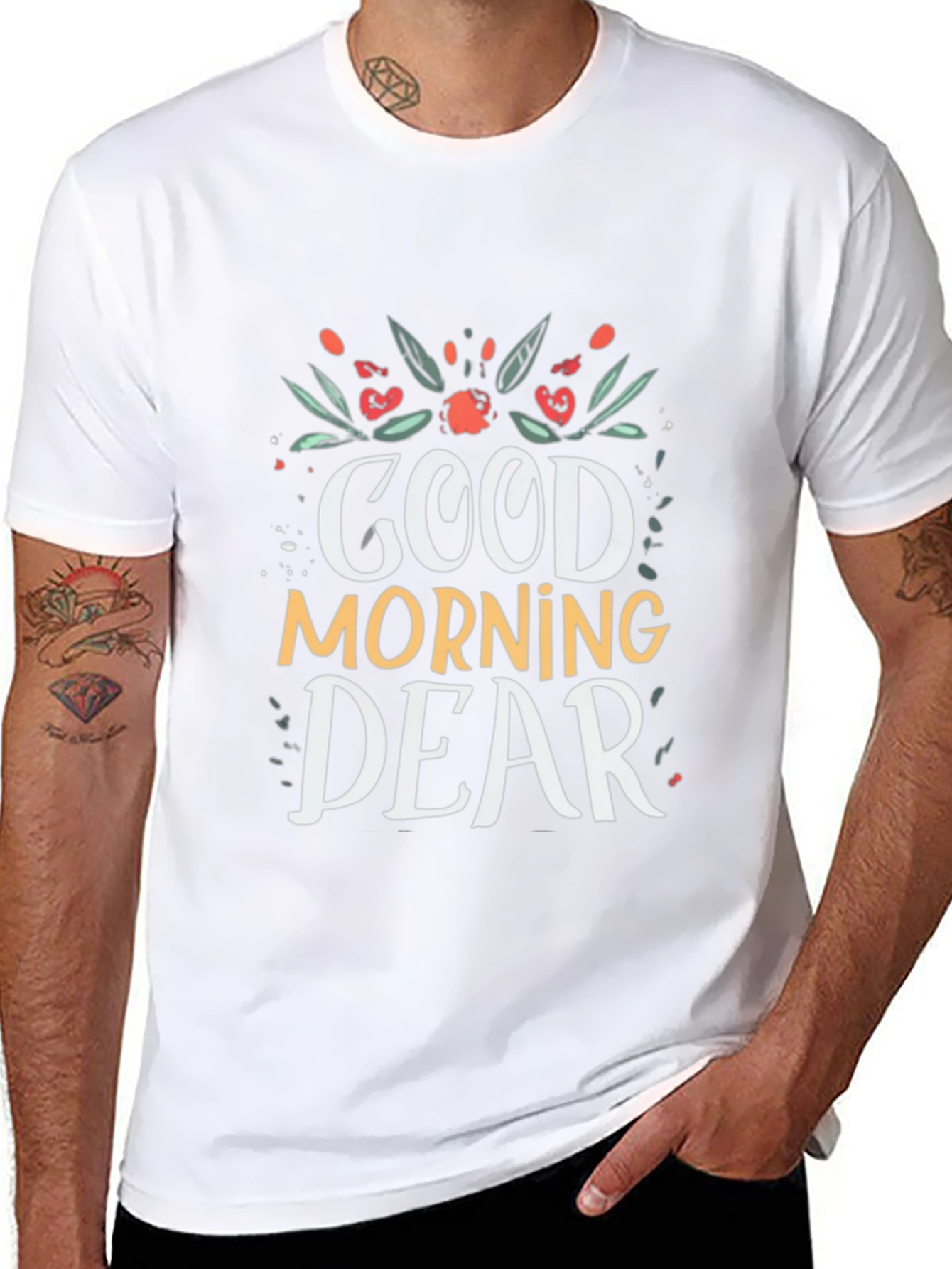 Good Morning Dear Black T-Shirt