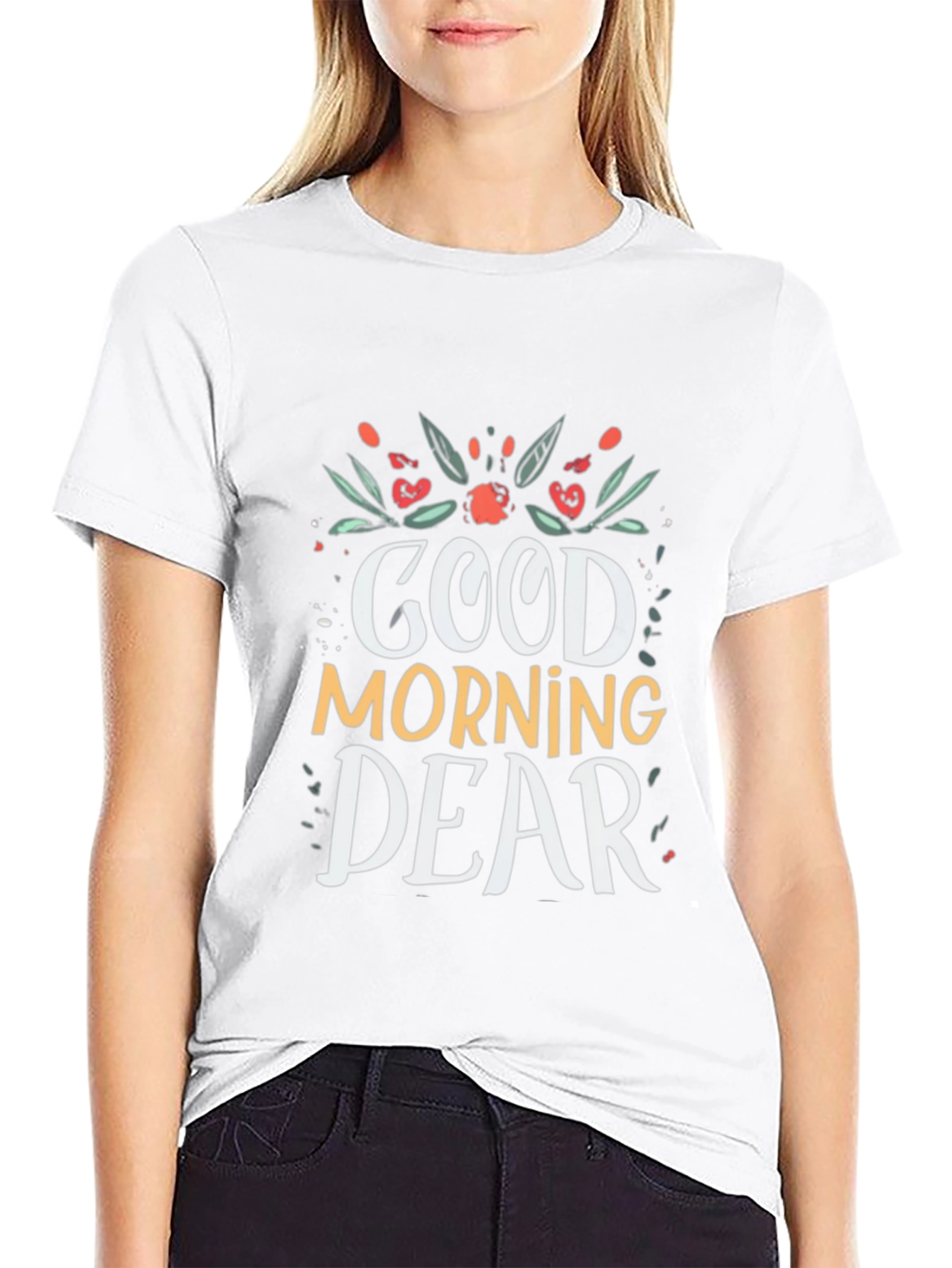 Good Morning Dear Black T-Shirt