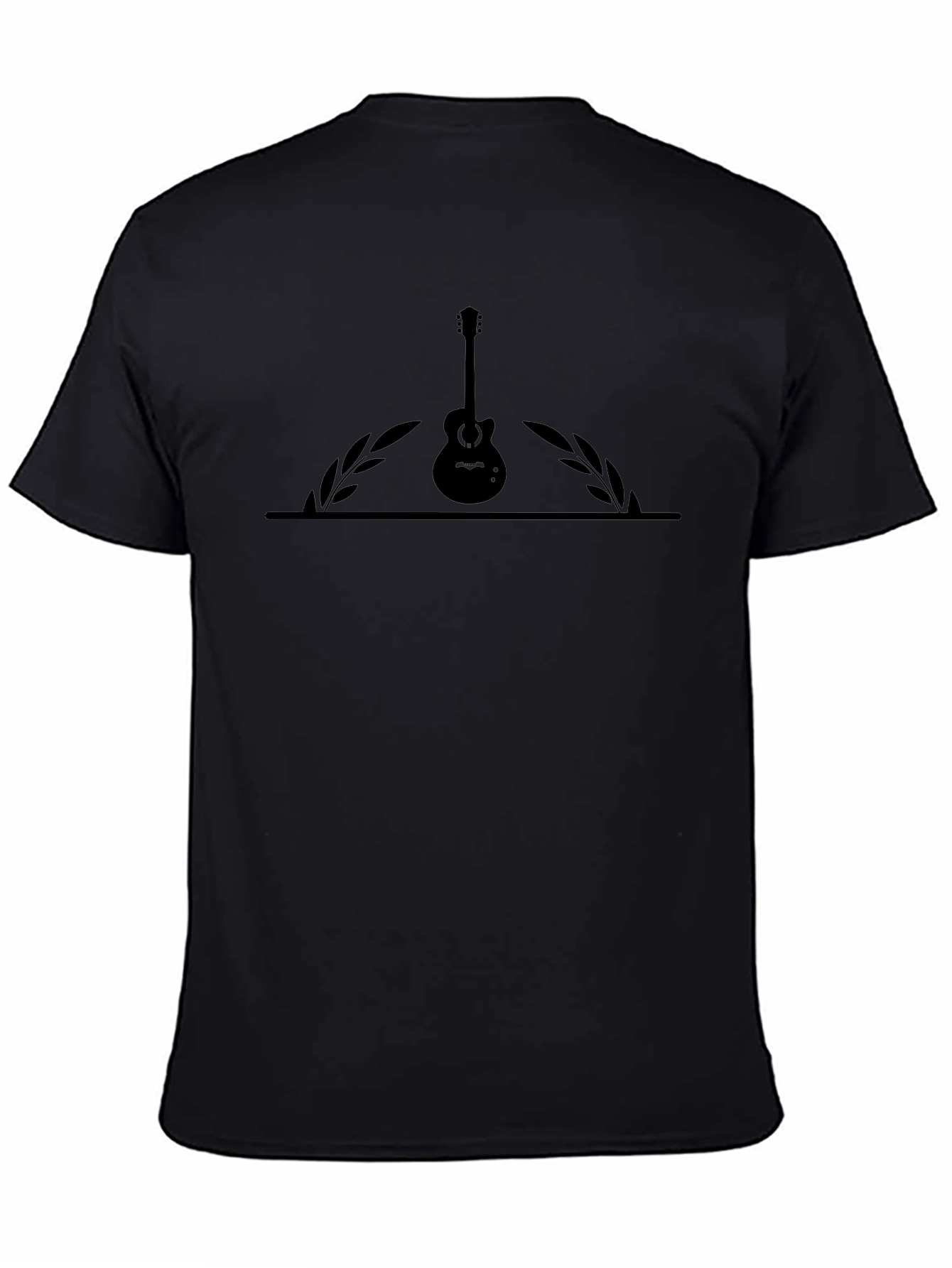 Classic Guitar Graphic Black T-Shirt