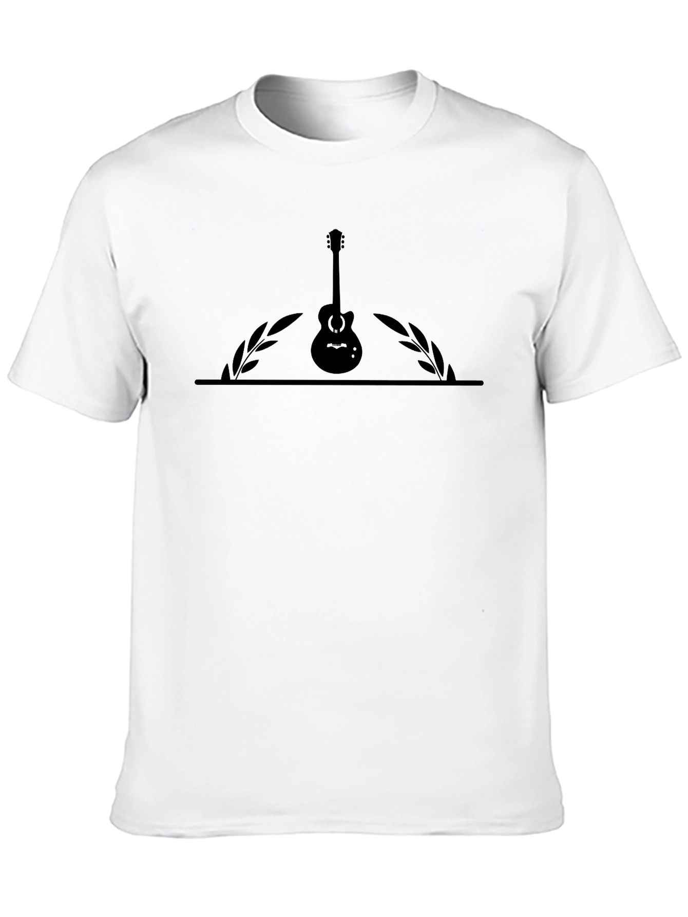 Classic Guitar Graphic Black T-Shirt