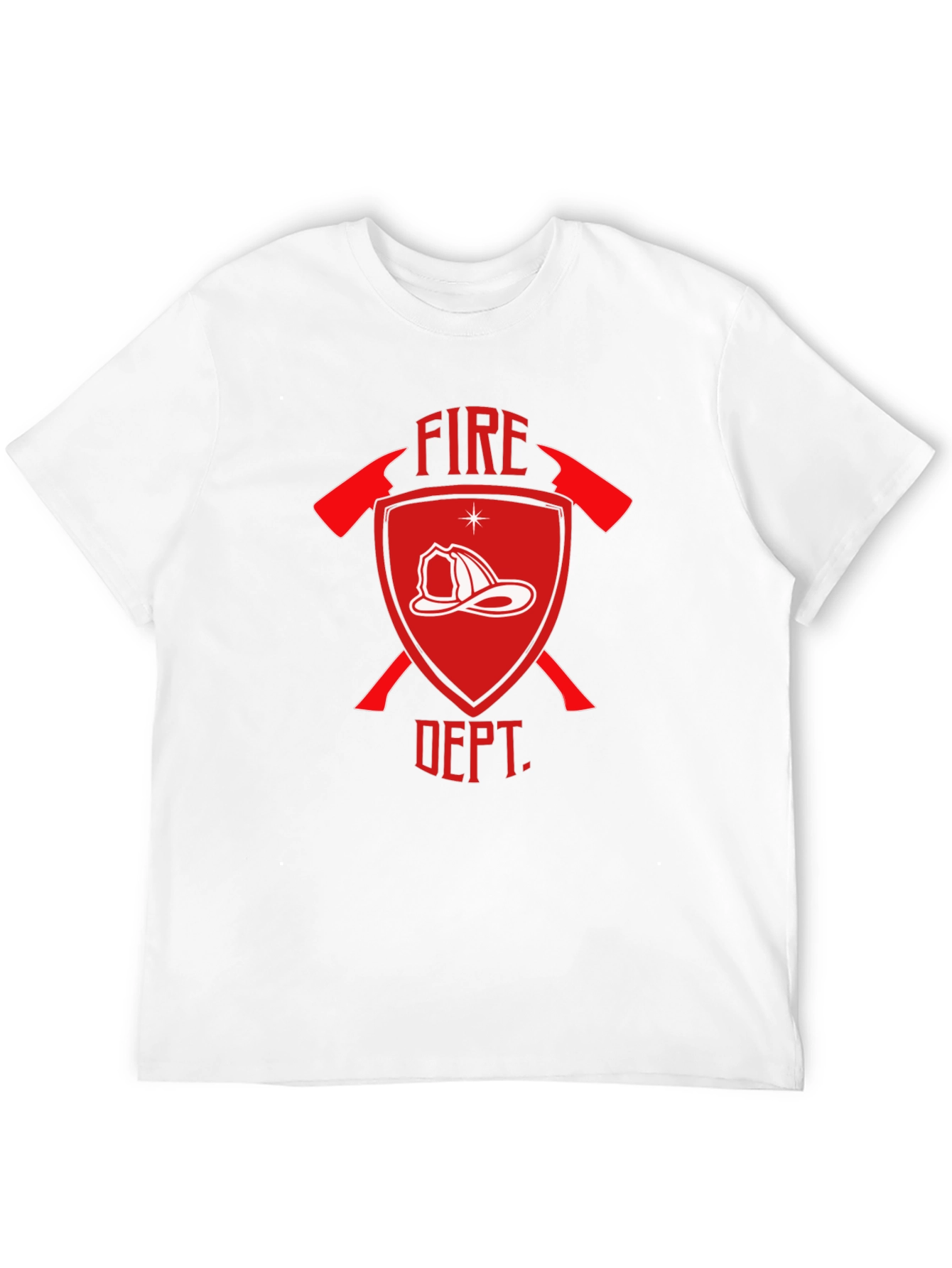 Fire Dept. Graphic Tee - Firefighter Tribute Shirt