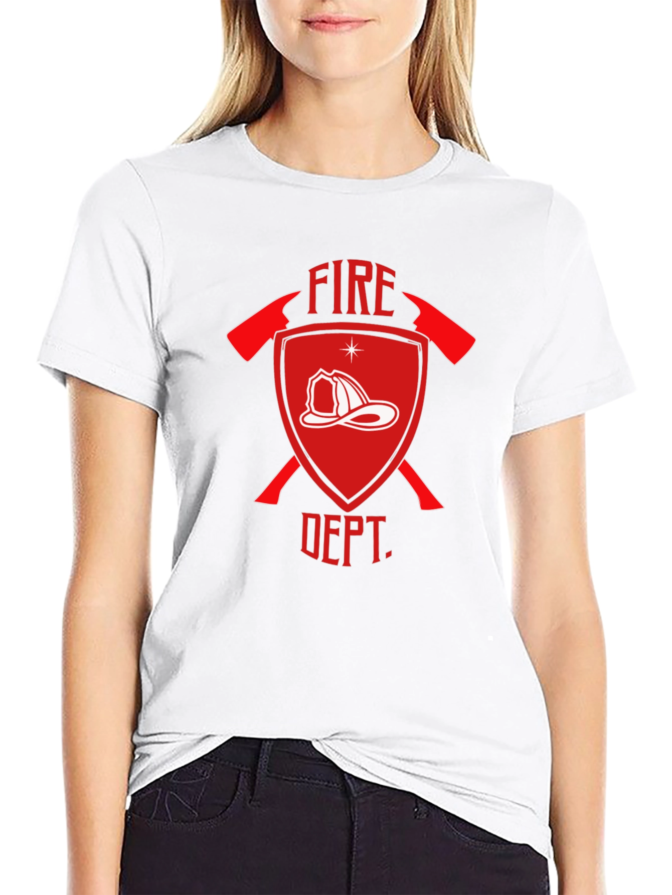 Fire Dept. Graphic Tee - Firefighter Tribute Shirt