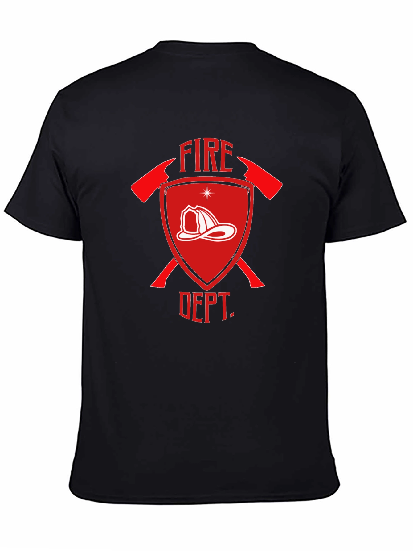 Fire Dept. Graphic Tee - Firefighter Tribute Shirt
