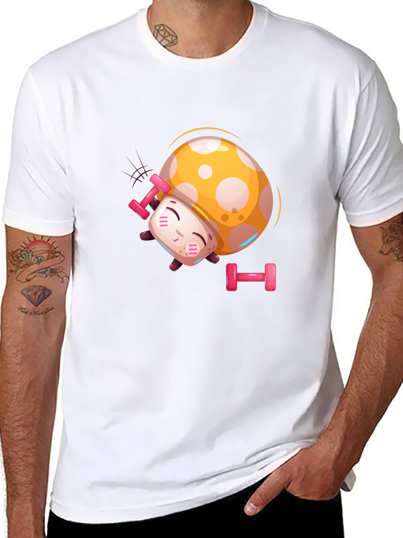 Funny Mushroom Gym T-Shirt