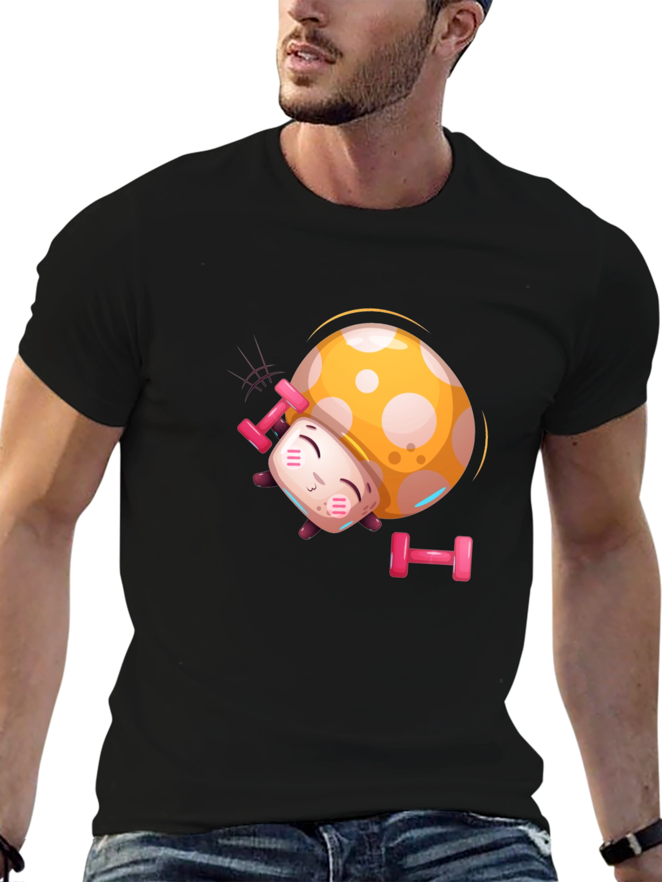 Funny Mushroom Gym T-Shirt