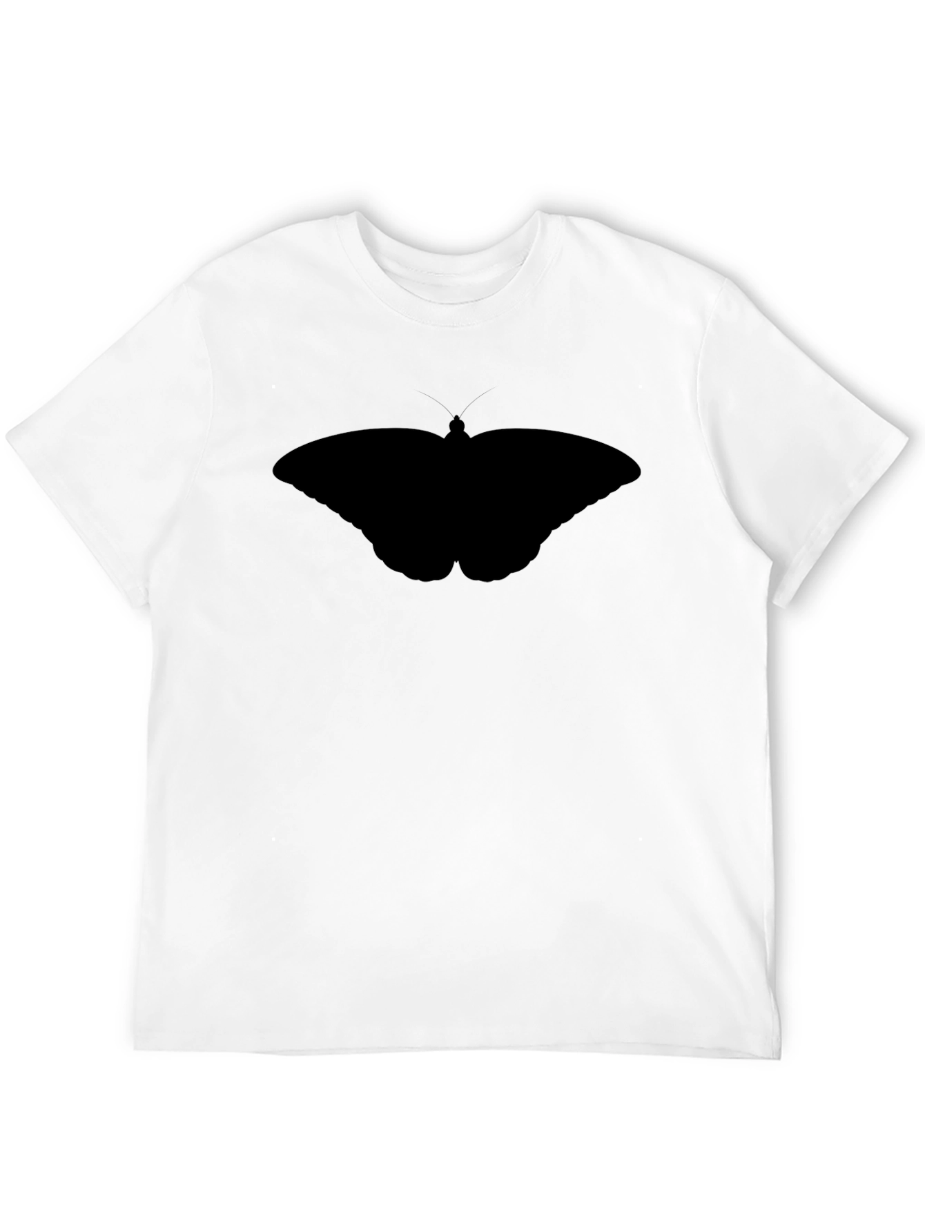 Butterfly Silhouette Black T-Shirt